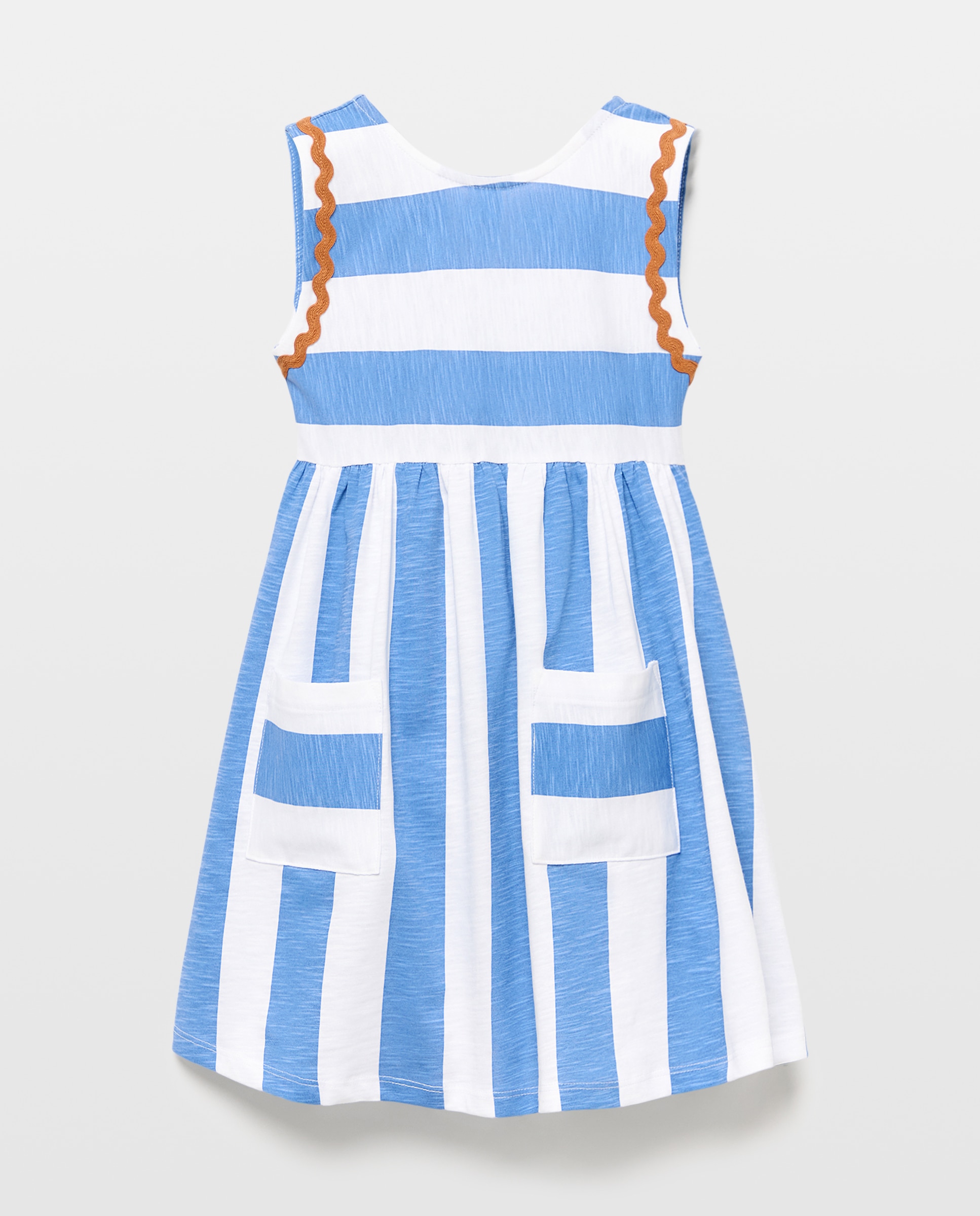 Vestido sem Mangas Rosa-claro-5