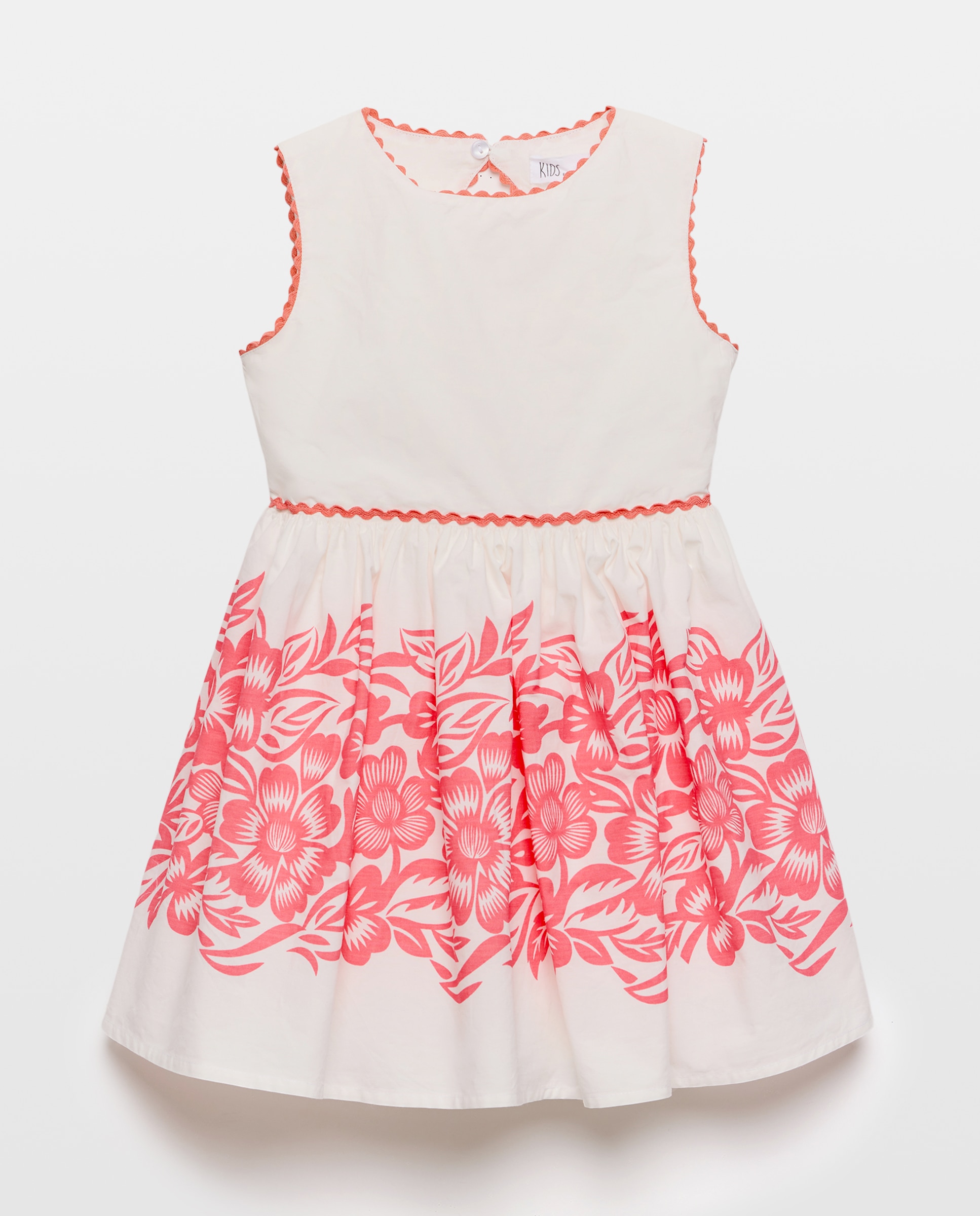 Vestido sem Mangas com Costas Abertas Kids El Corte Inglés Branco-4