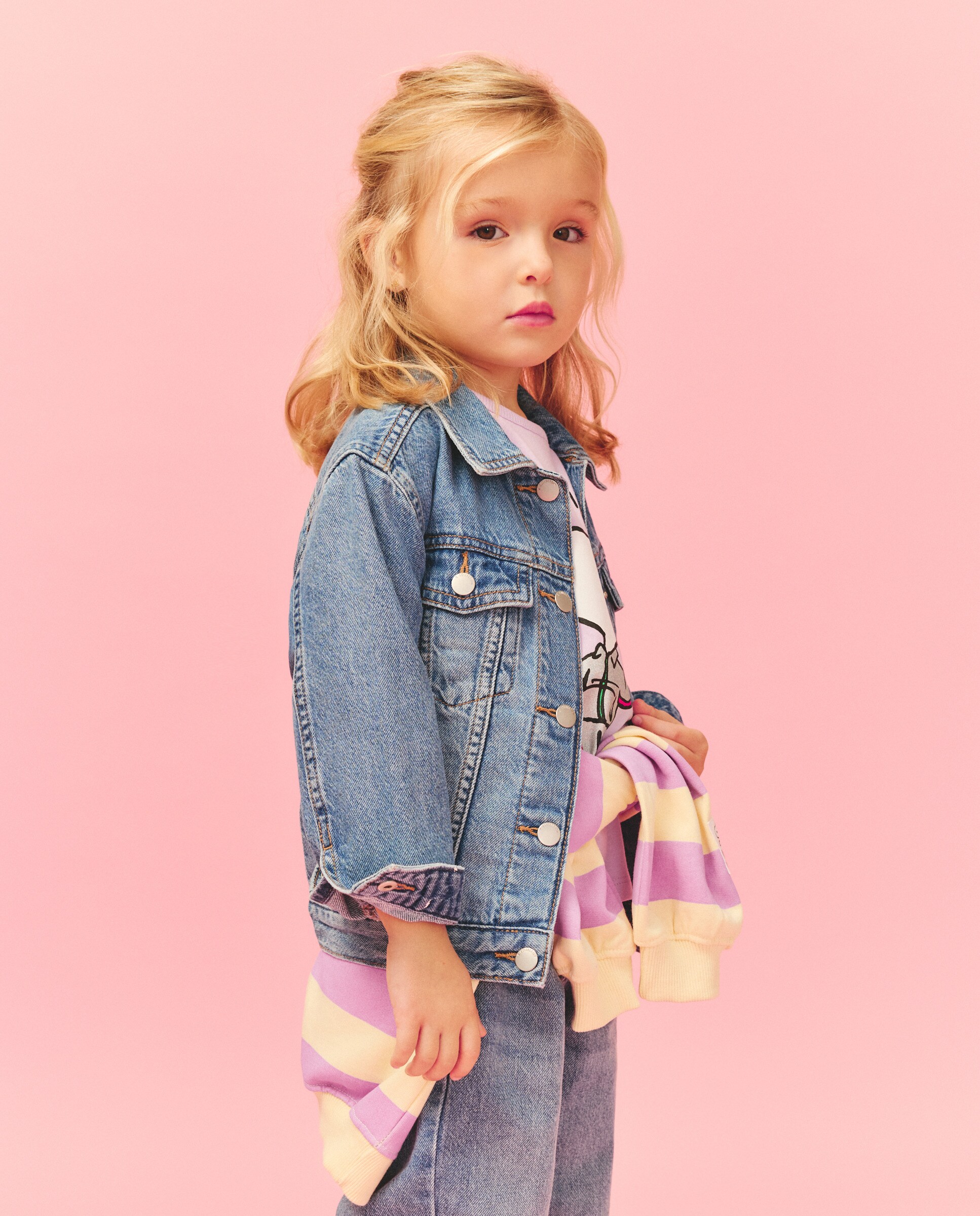 Cazadora Denim Básica de niña Azul pálido Kids El Corte Inglés Azul pálido-2