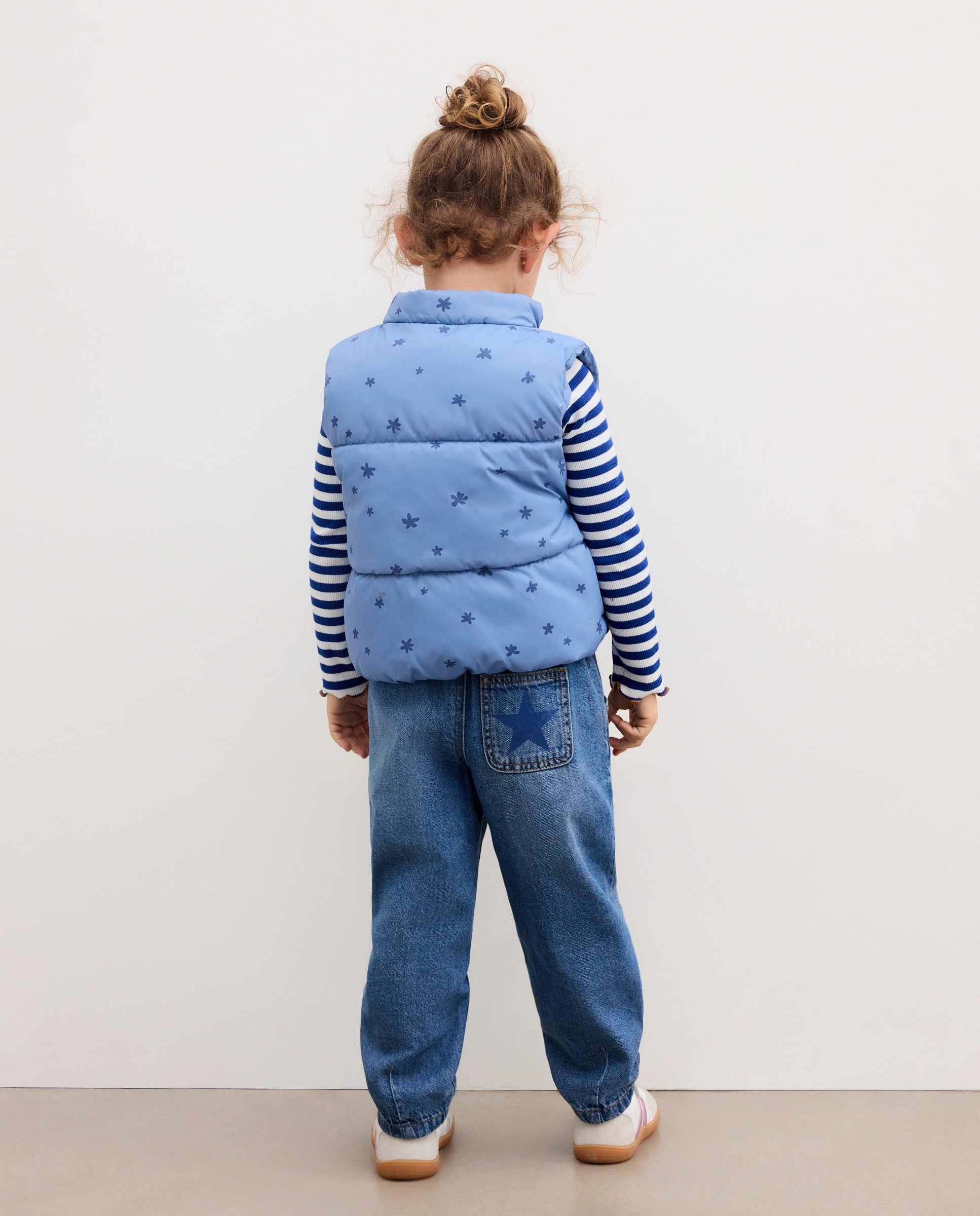 Colete de Criança Básico Estampado All Over no Tom Flock Kids El Corte Inglés Azul-marinho-3