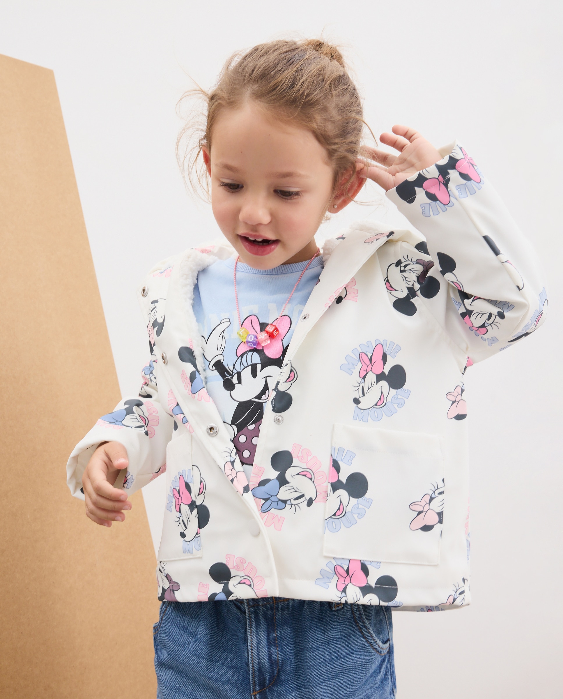 Imagem 0 de Impermeável de Criança Com Revestimento em Caucho Estampado All Over MINNIE MOUSE
