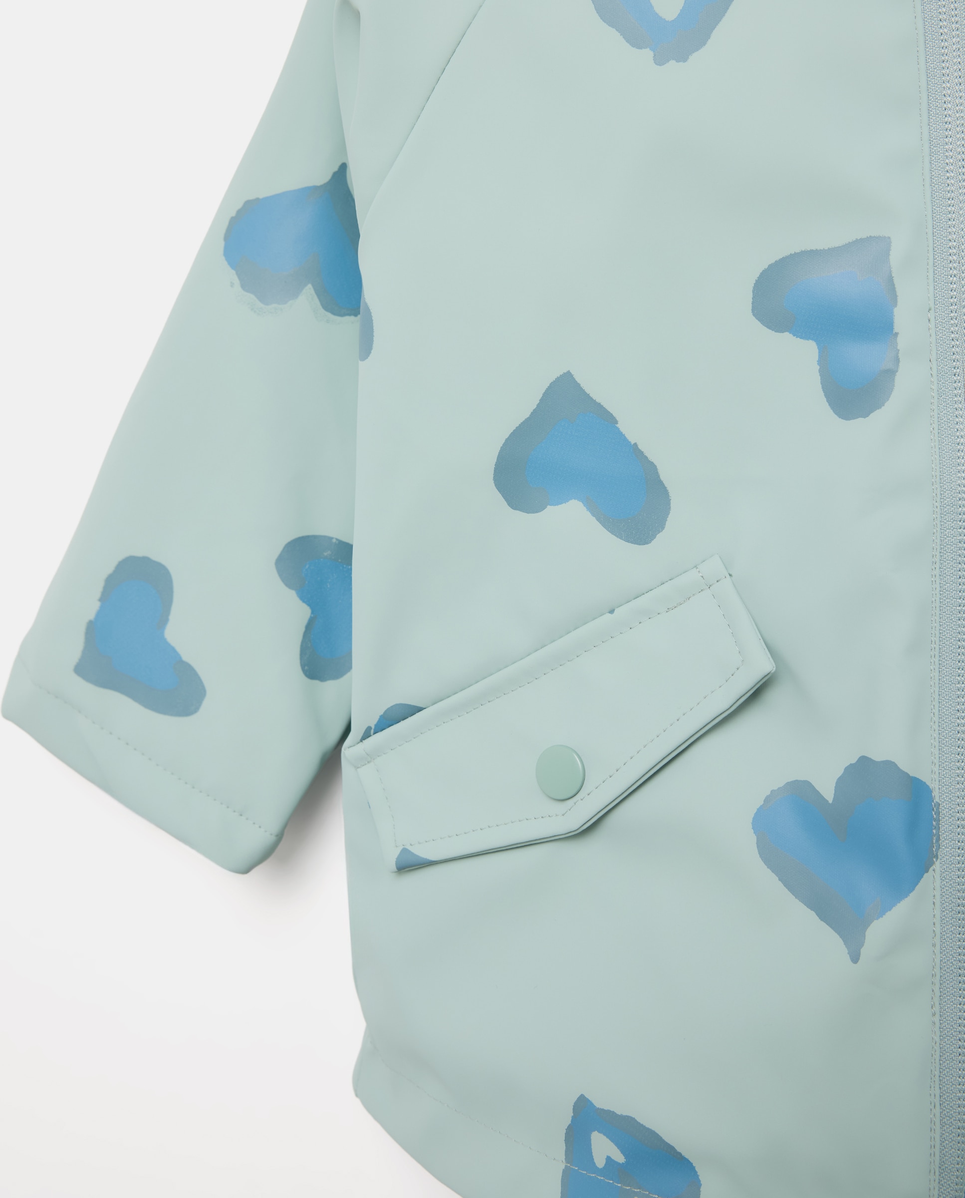 Chubasquero engomado all over print mini mancha animal en forma de corazón de niña - Kids El Corte Inglés - Verde Verde-5