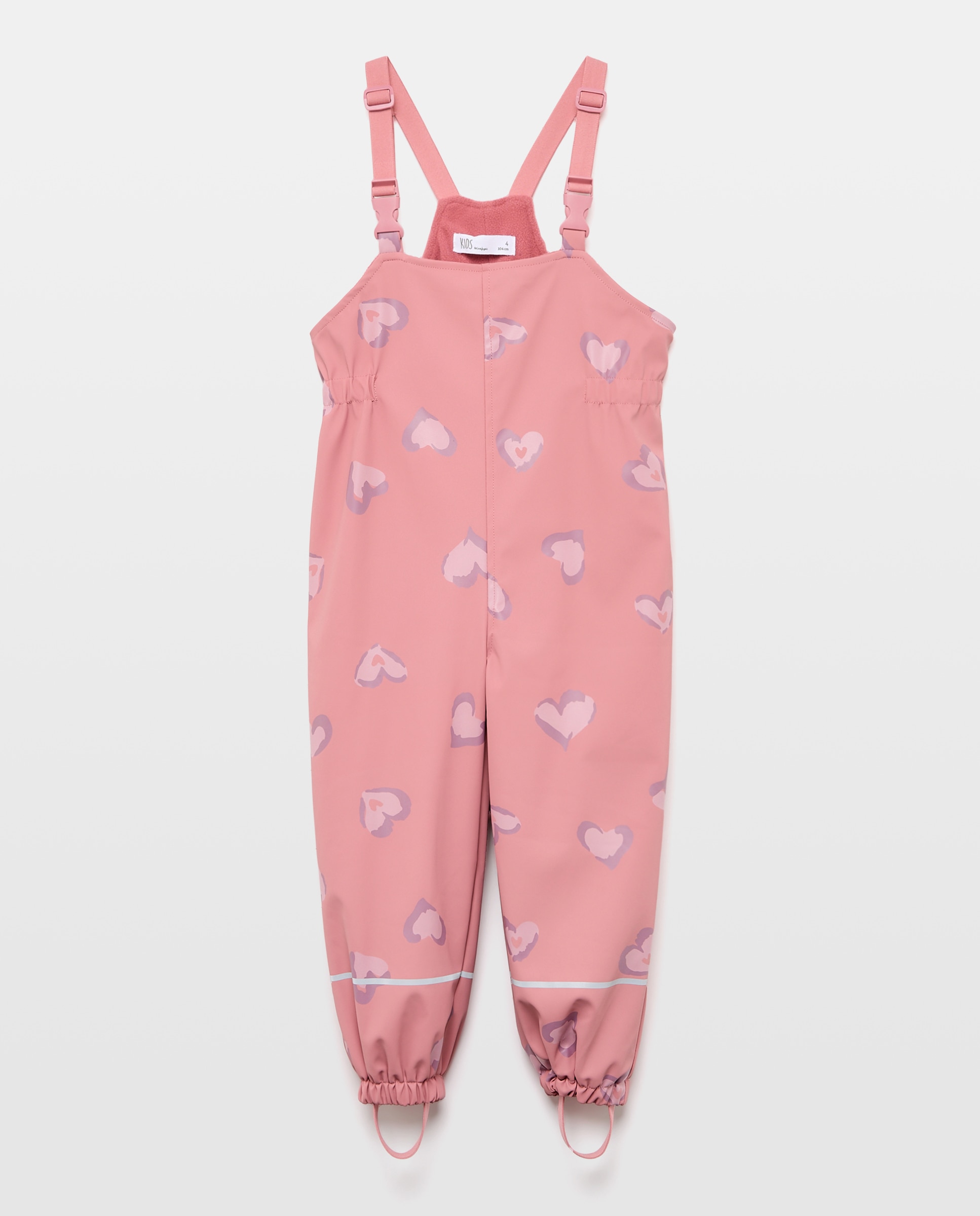 Peto engomado nieve all over print de niña - Kids El Corte Inglés - Rosa Rosa-1