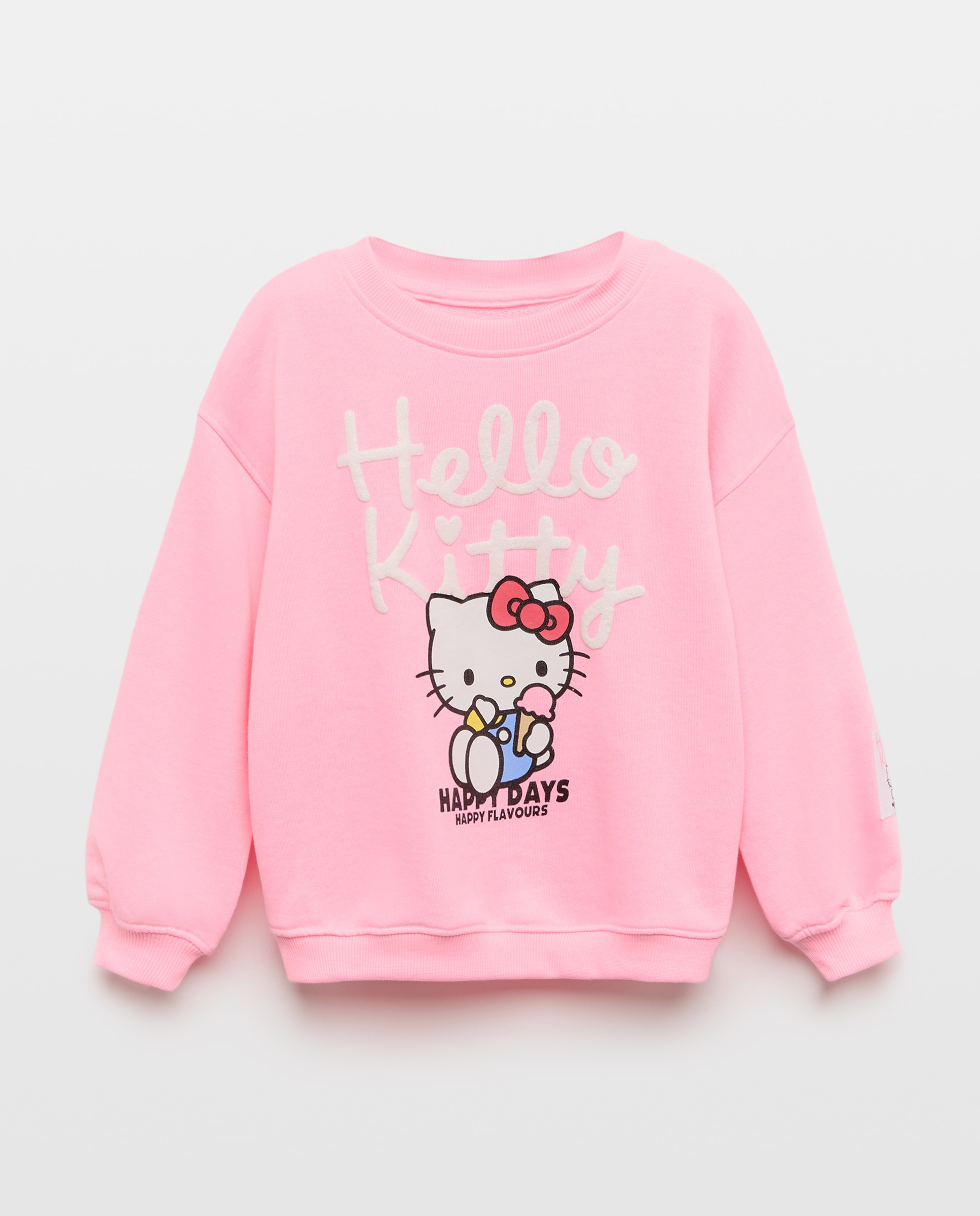 Sweatshirt com Estampado Posicional Hello Kitty Kids El Corte Inglés Rosa-5