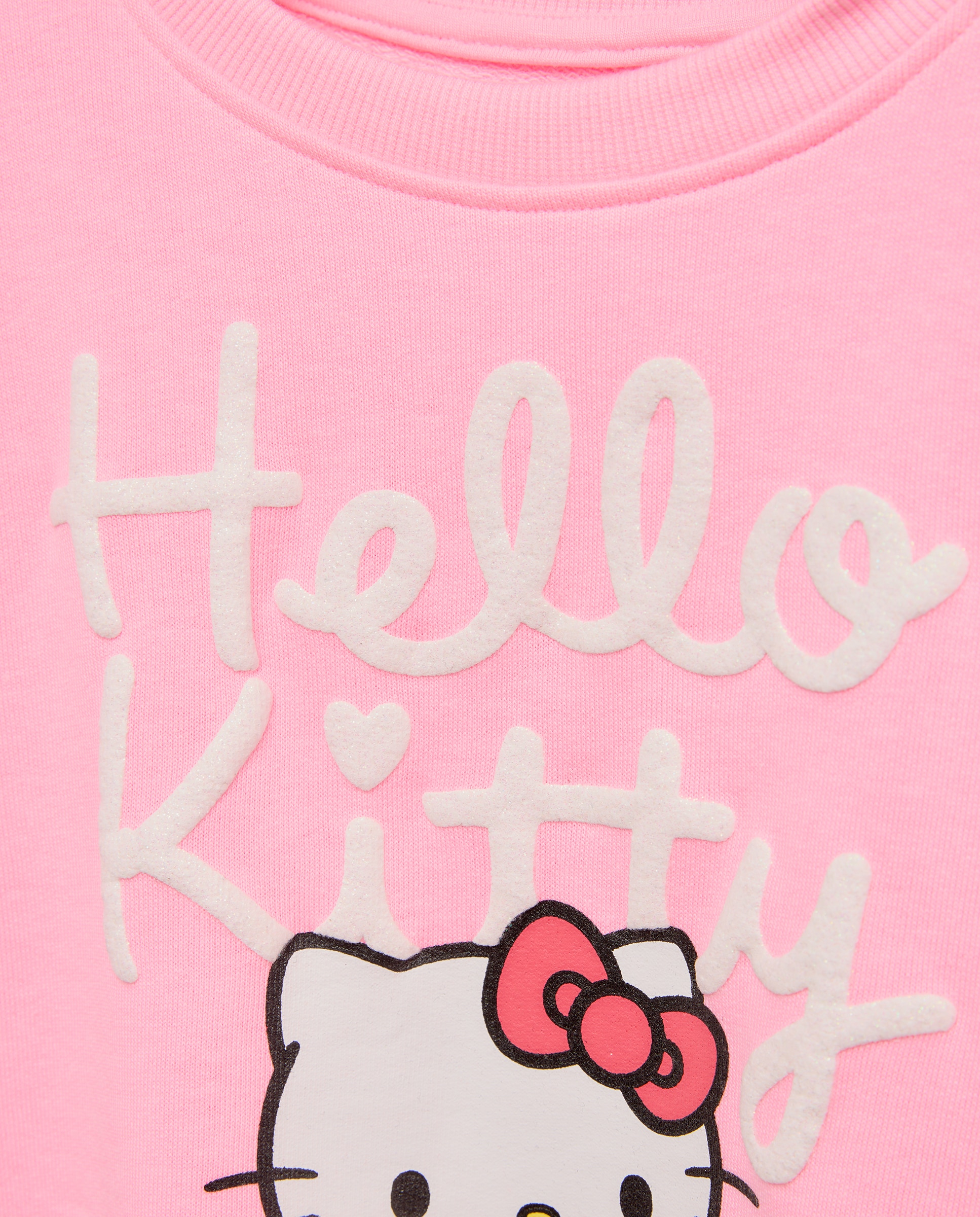 Sweatshirt com Estampado Posicional Hello Kitty Kids El Corte Inglés Rosa-6