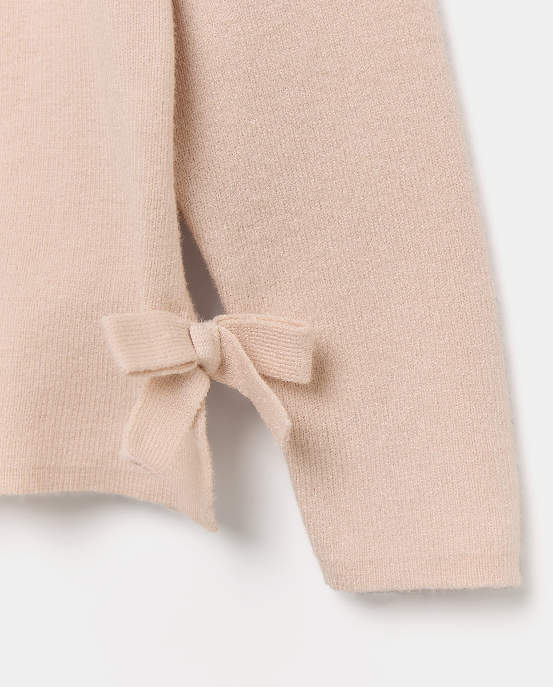 Jersey con lazos en lateral a juego con pantalón de niña - Kids El Corte Inglés - Beige Beige-5