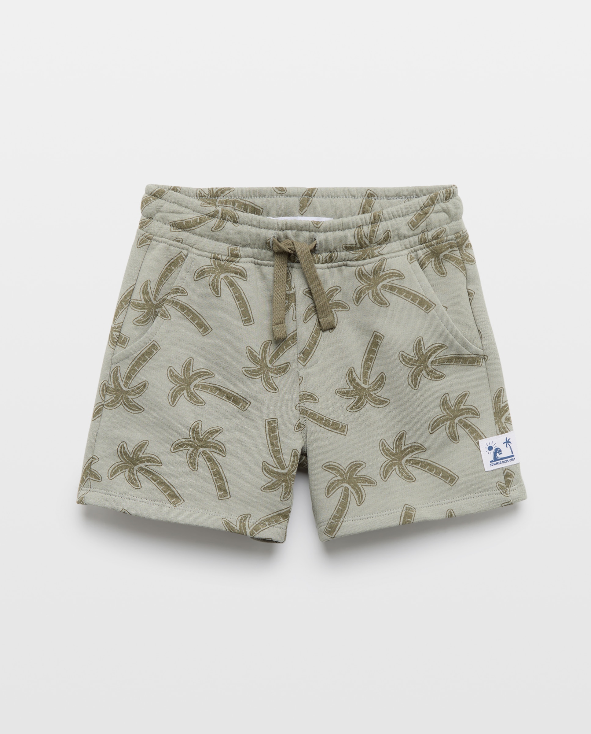 Bermudas de Felpa com All Over Print Kids El Corte Inglés Verde-5
