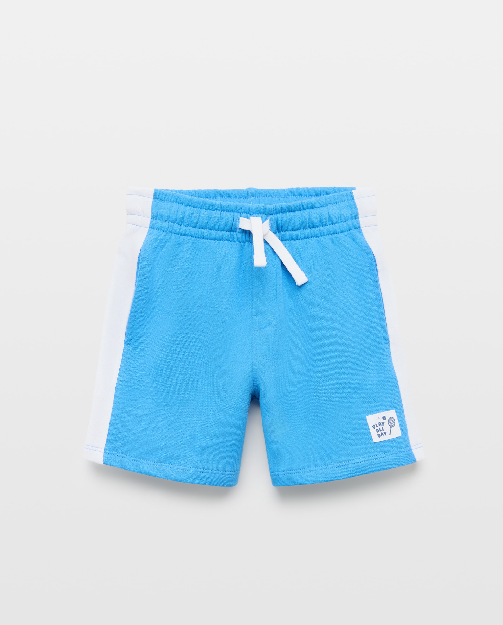 Bermudas de Felpa com Fita Lateral Kids El Corte Inglés 400 Azul-4