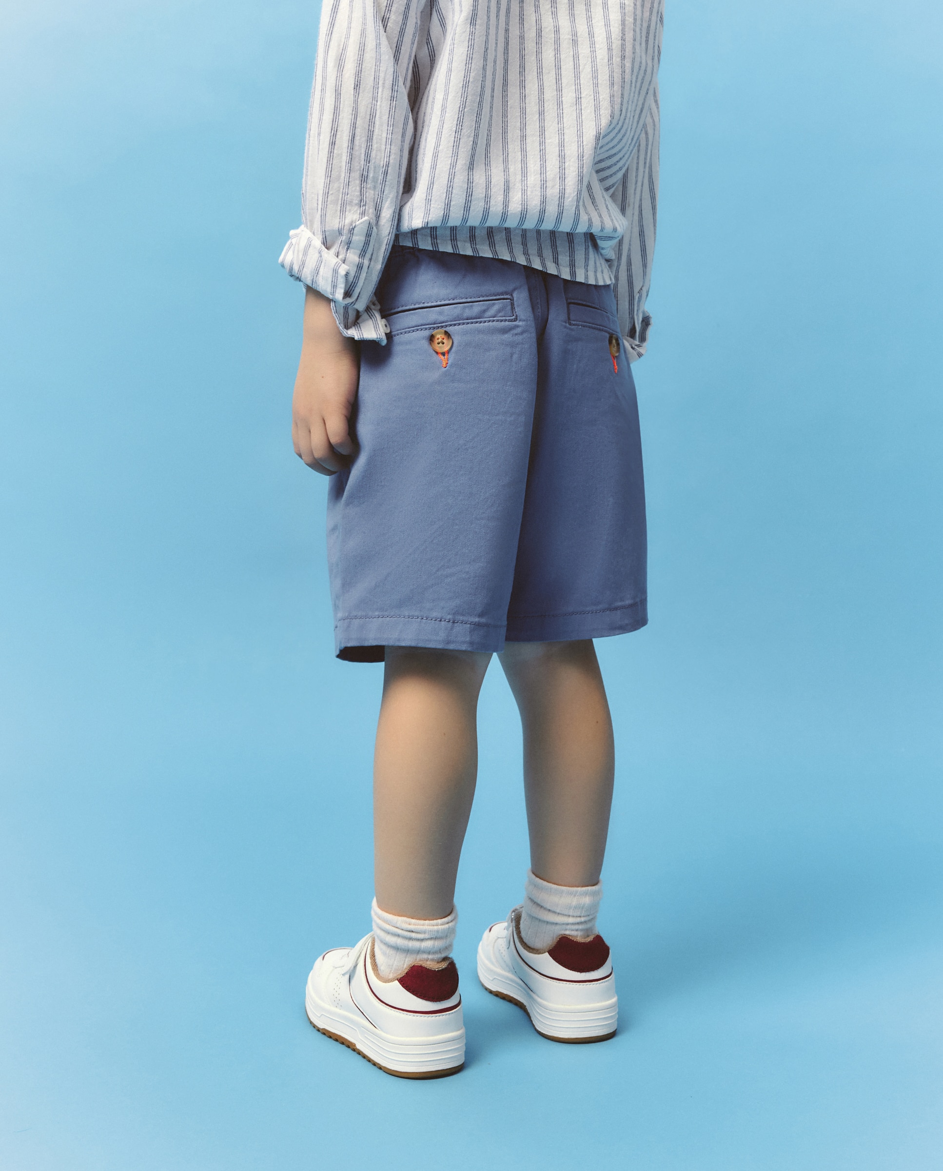Bermuda tipo chino de niño - Kids El Corte Inglés - 400 Azul 400 Azul-3