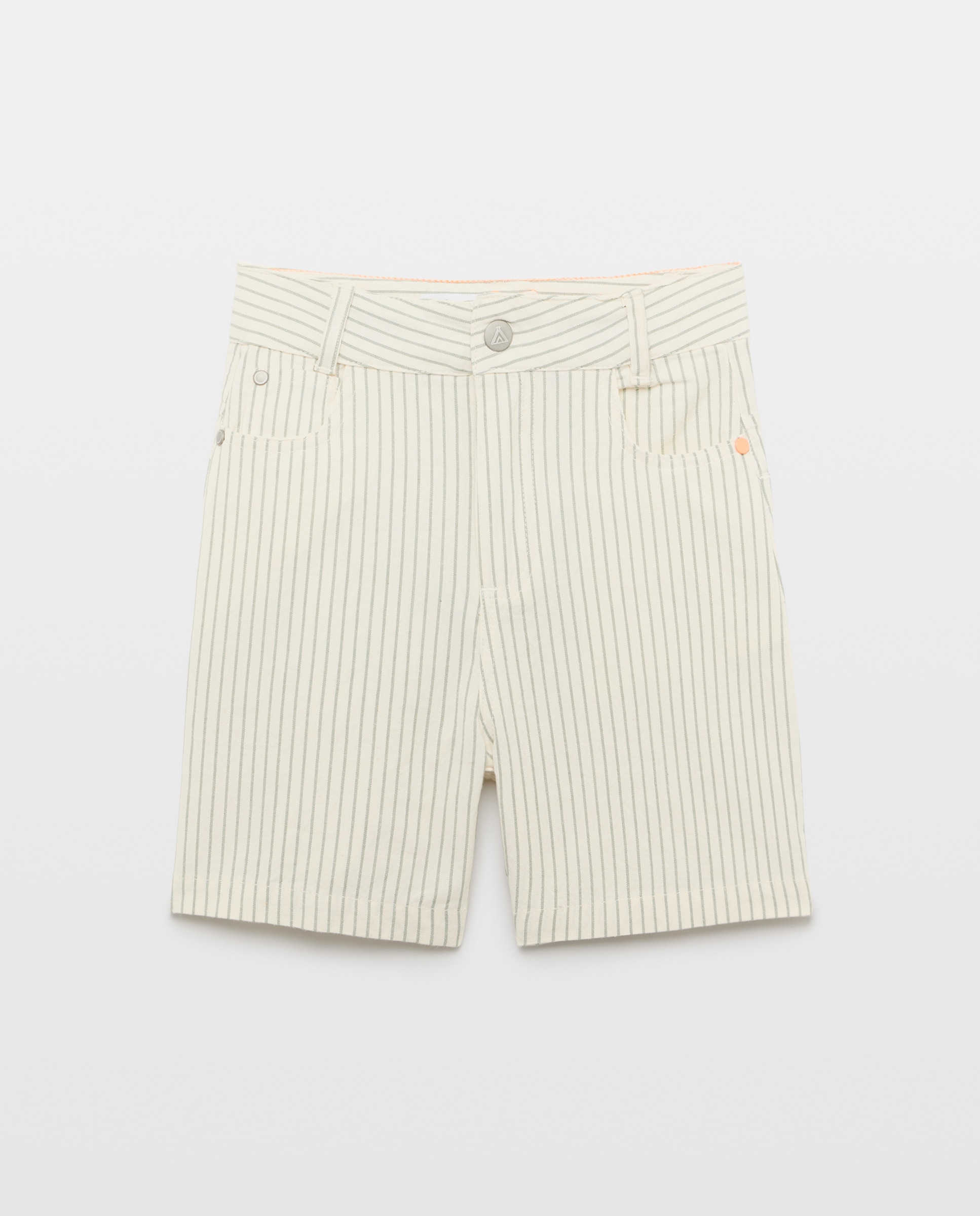 Bermudas de Sarja às Riscas Kids El Corte Inglés Castanho-4