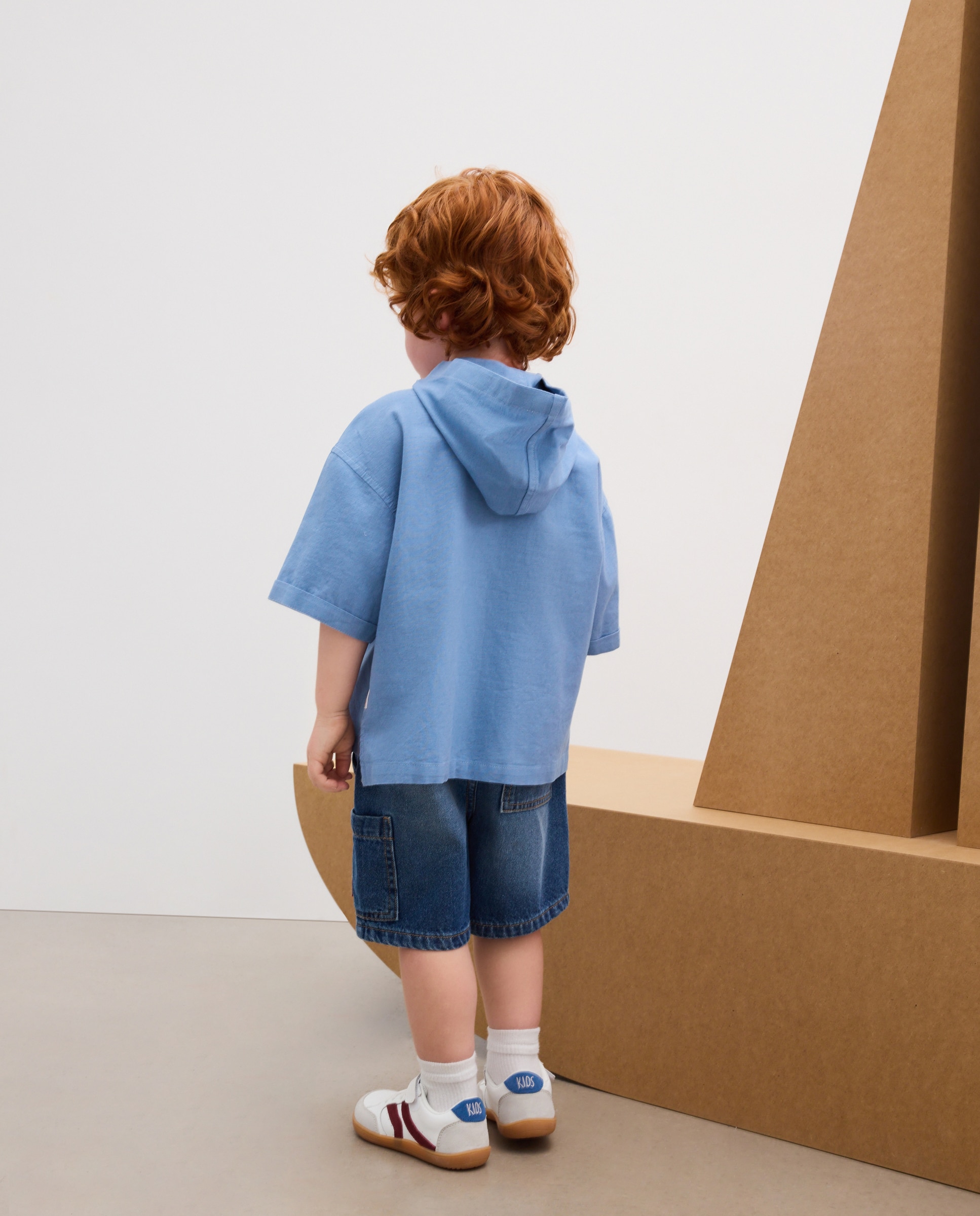 Bermudas de Ganga Lisas Kids El Corte Inglés Azul pálido-3