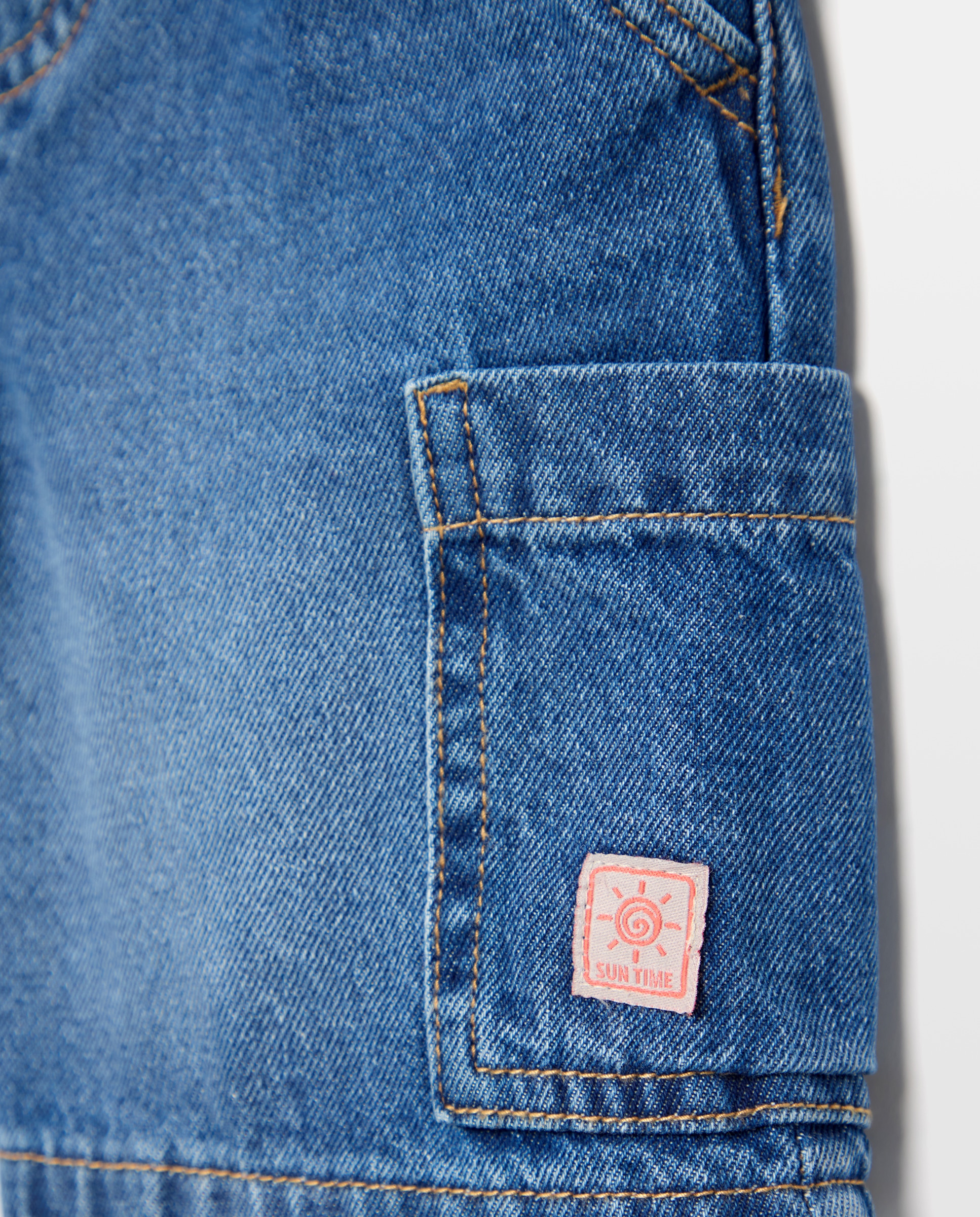 Bermudas de Ganga Lisas Kids El Corte Inglés Azul pálido-2