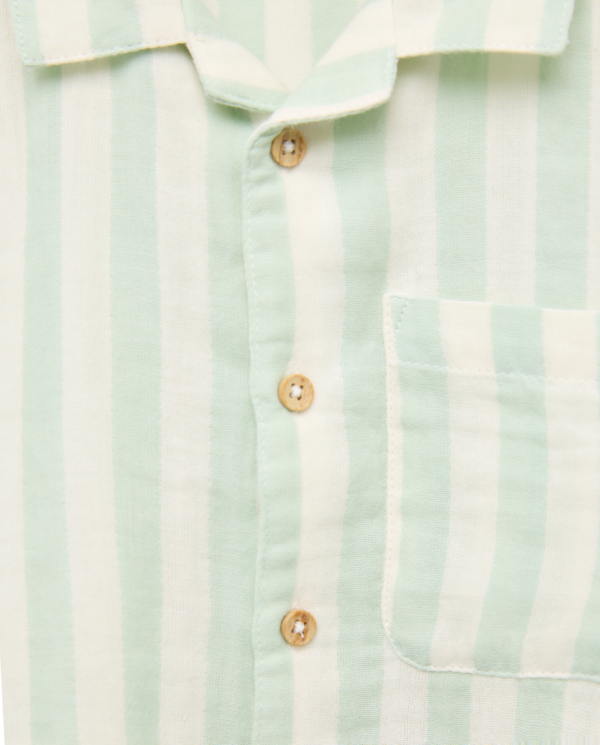 Camisa de Manga Curta às Riscas Kids El Corte Inglés Verde-5