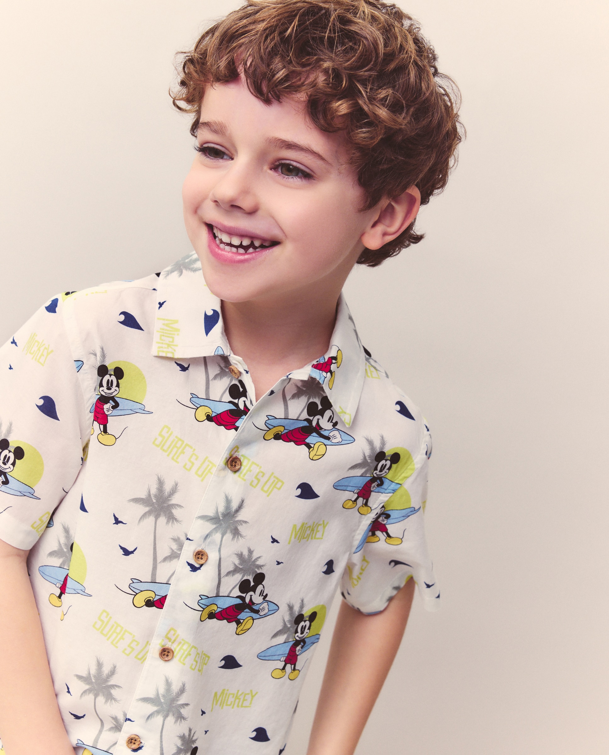 Camisa com All Over Print Mickey Kids El Corte Inglés Multicolor-2