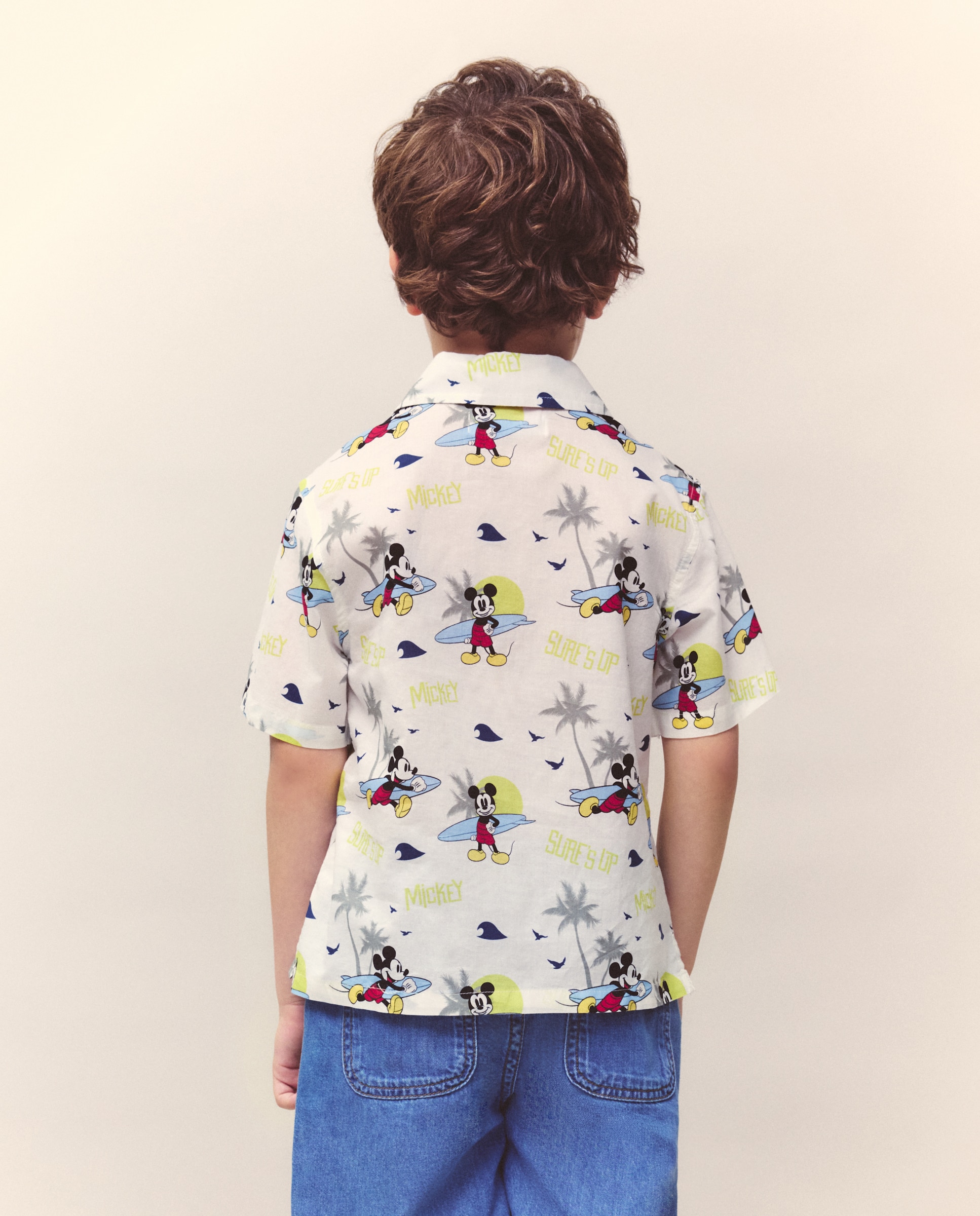 Camisa com All Over Print Mickey Kids El Corte Inglés Multicolor-3