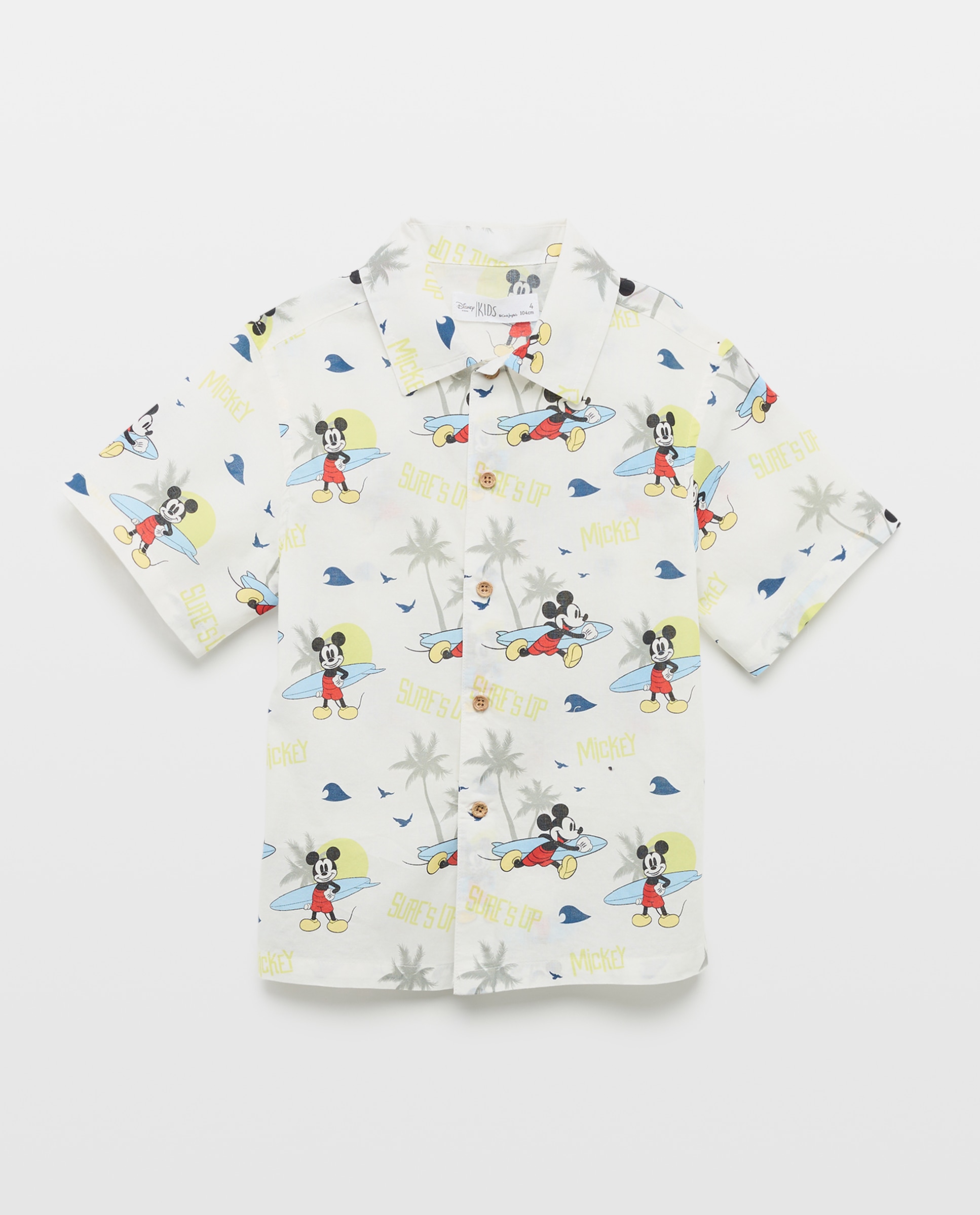 Camisa com All Over Print Mickey Kids El Corte Inglés Multicolor-4