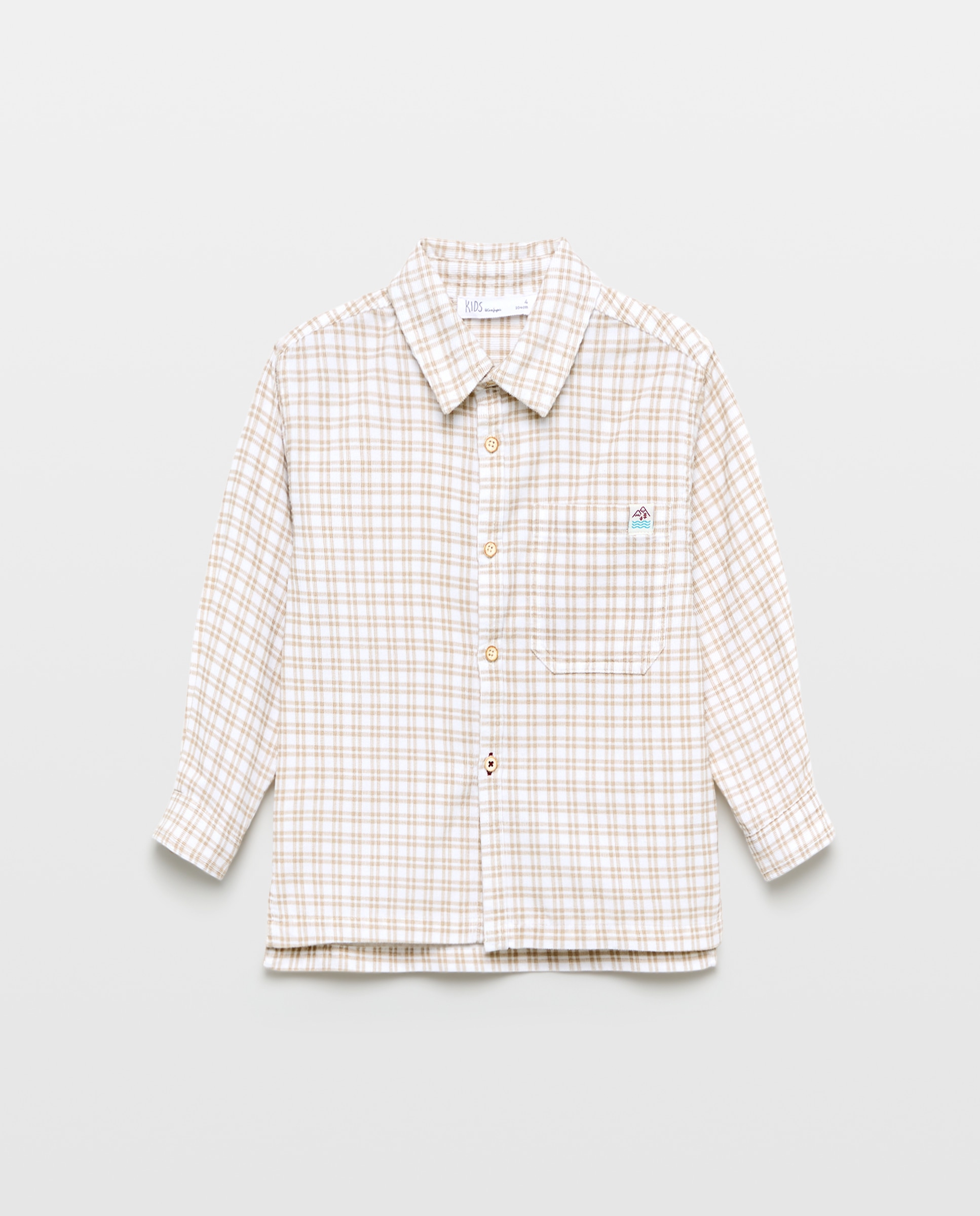 Camisa manga larga de microfibra de niño - Kids El Corte Inglés - Blanco Blanco-4