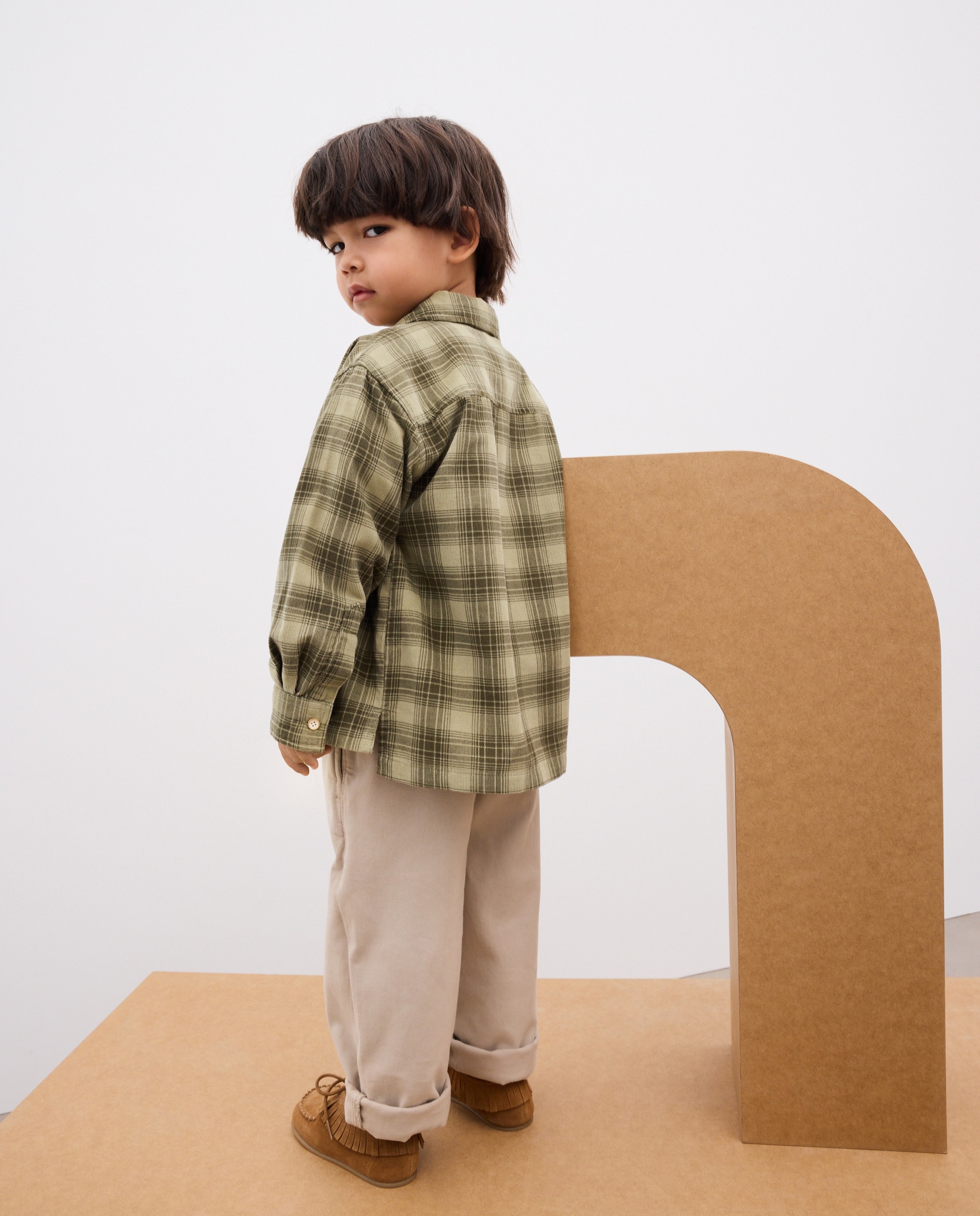 Camisa manga larga de microfibra de niño - Kids El Corte Inglés - Verde Verde-4
