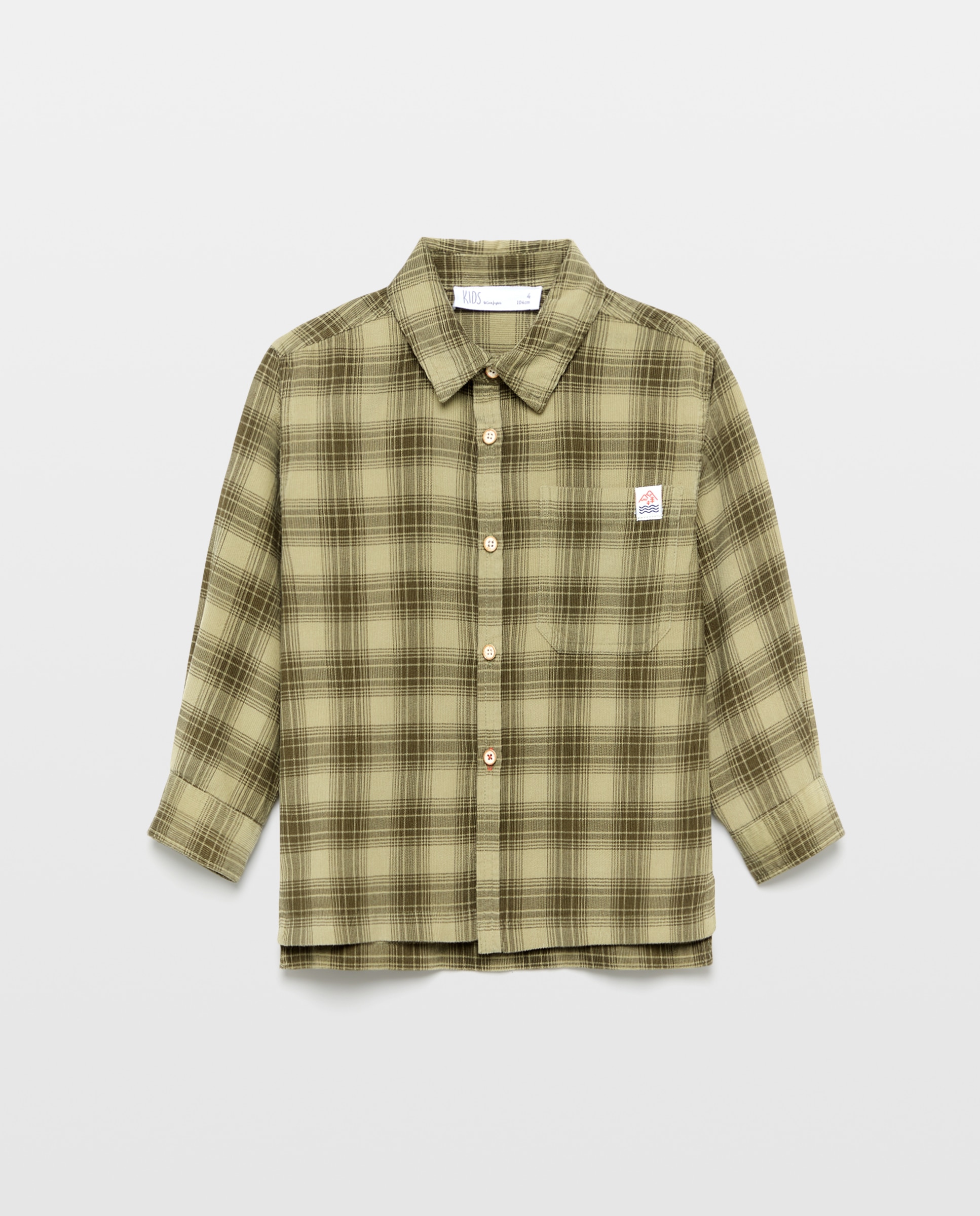 Camisa manga larga de microfibra de niño - Kids El Corte Inglés - Verde Verde-5