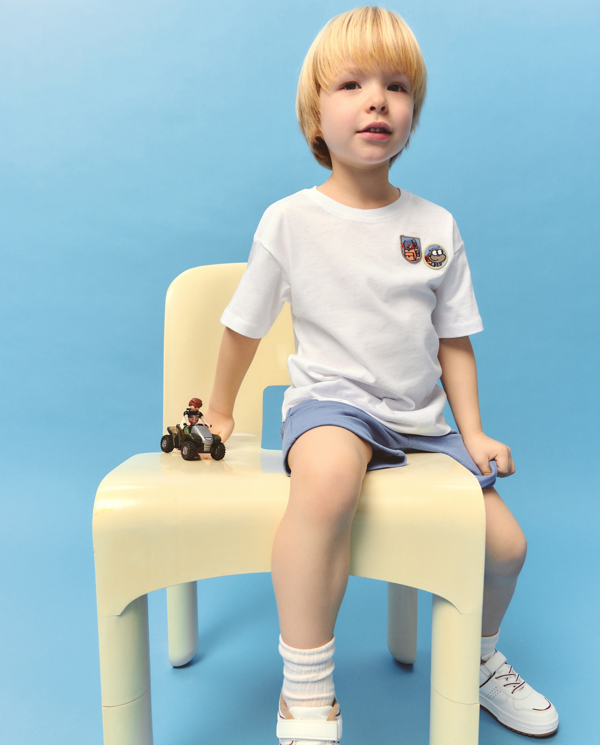 T-shirt de Manga Curta Estampada Kids El Corte Inglés Branco-1