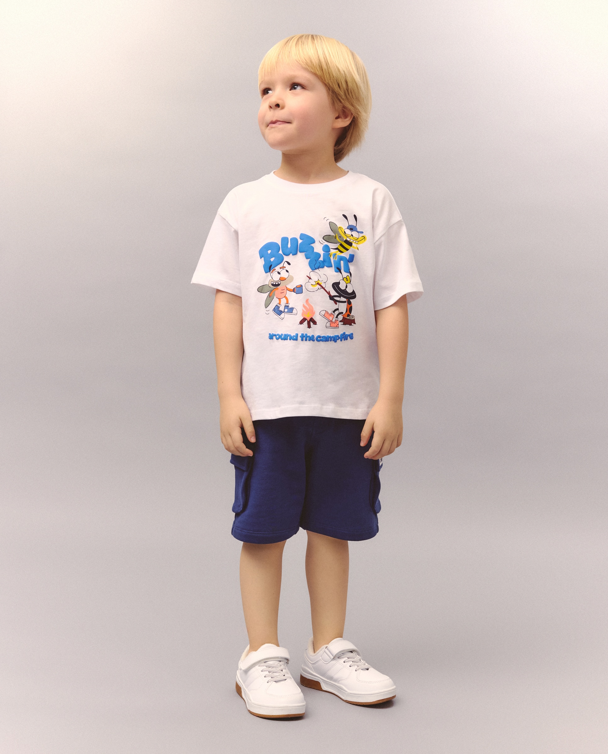 Camisa de Manga Curta com Fantasia Branco-2
