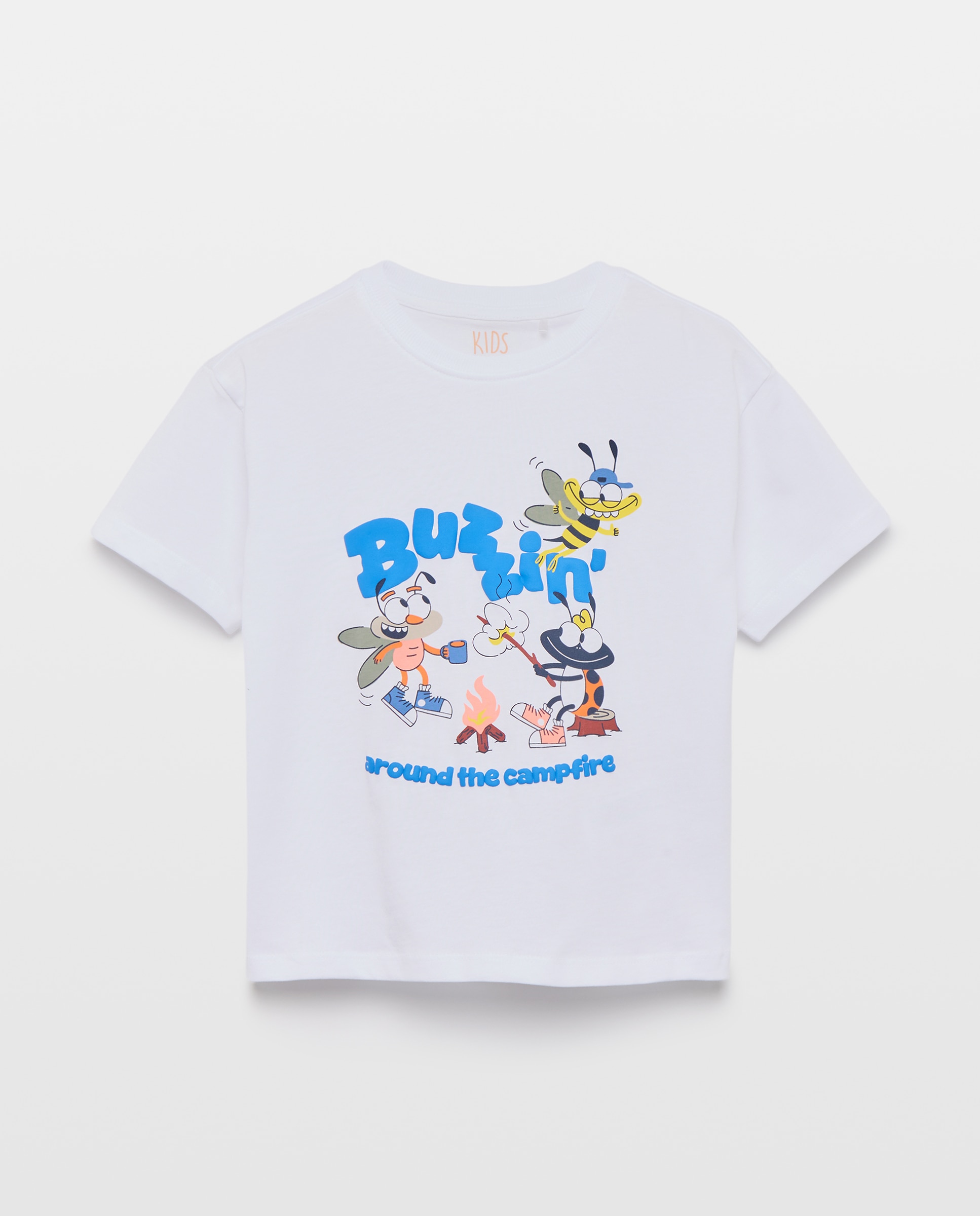 Camisa de Manga Curta com Fantasia Branco-4