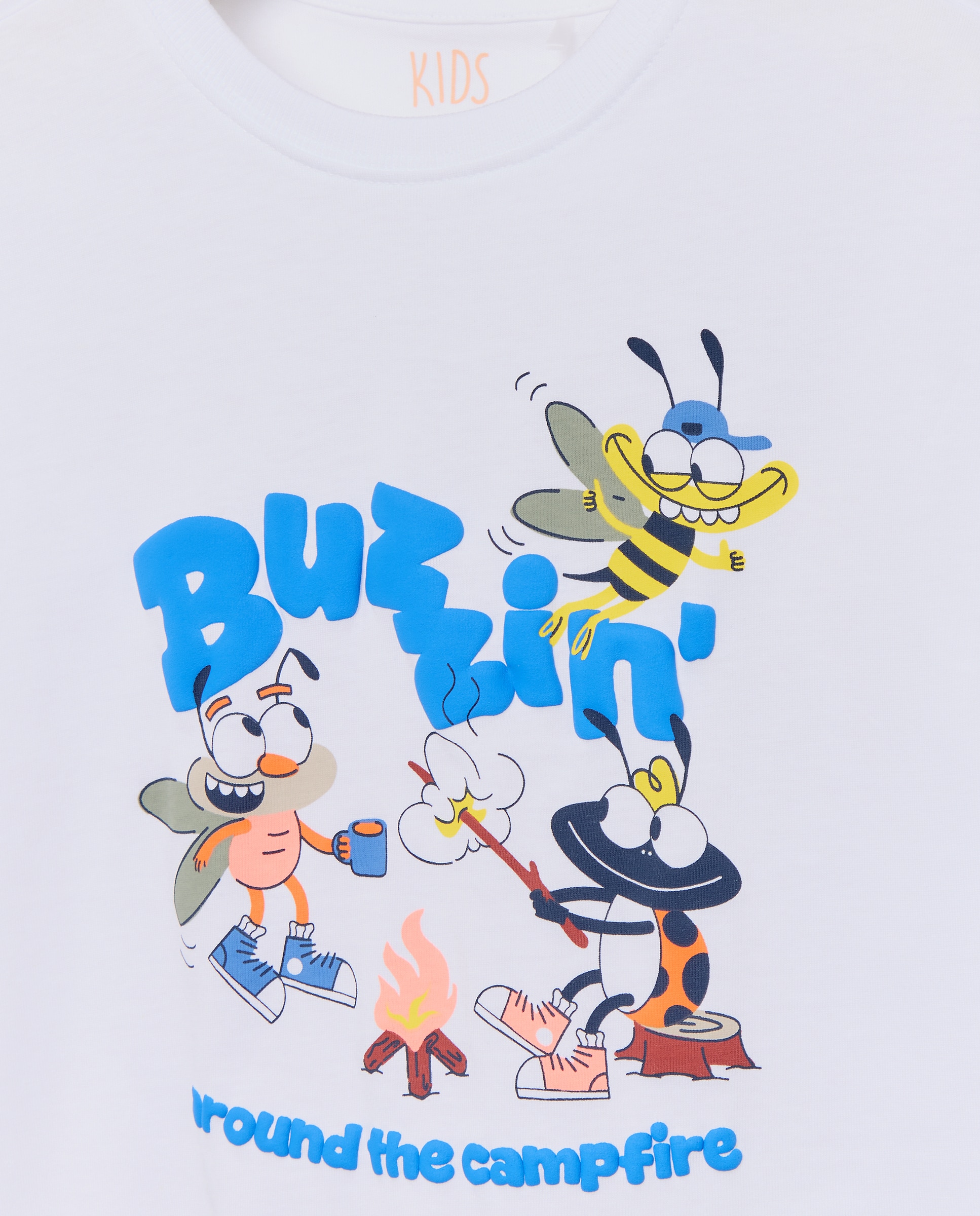 Camisa de Manga Curta com Fantasia Branco-5