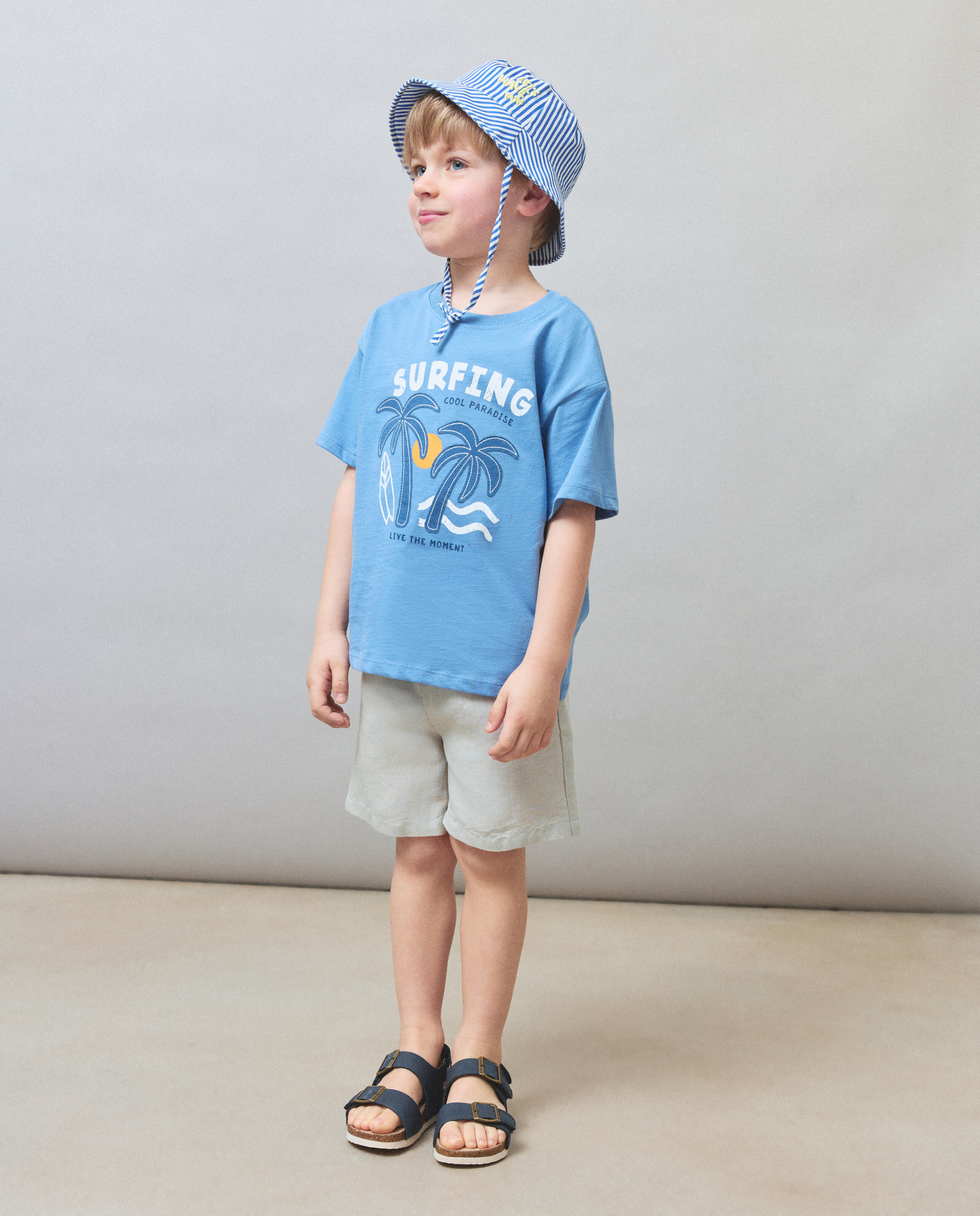 Camiseta manga corta fantasía gráfico parches de niño - Kids El Corte Inglés - Azul Azul-2