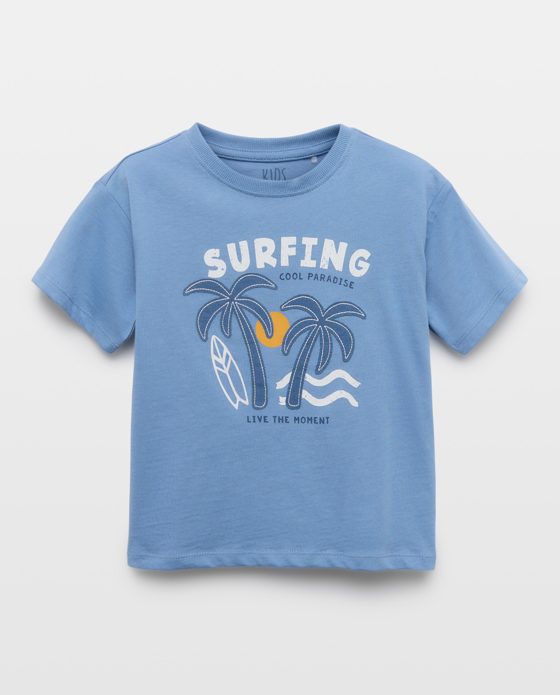 Camiseta manga corta fantasía gráfico parches de niño - Kids El Corte Inglés - Azul Azul-4