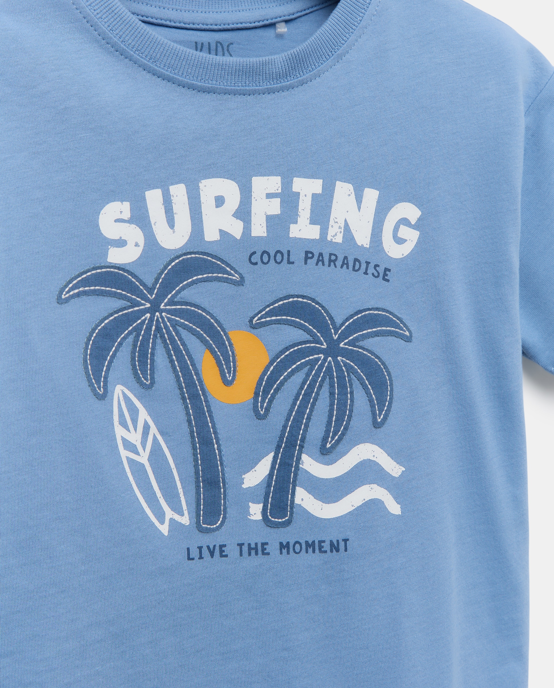 Camiseta manga corta fantasía gráfico parches de niño - Kids El Corte Inglés - Azul Azul-5