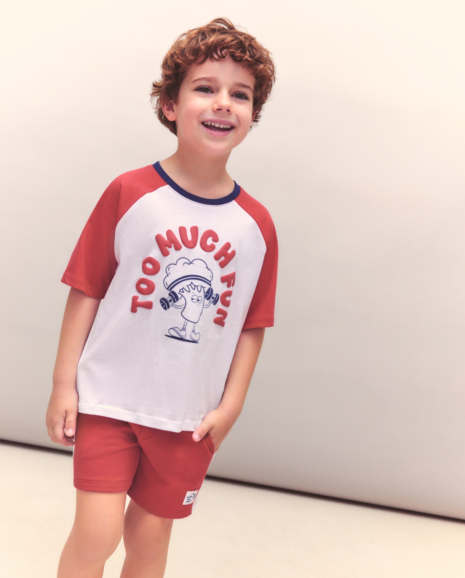 Imagem 0 de T-shirt de Manga Raglã Curta Desportiva