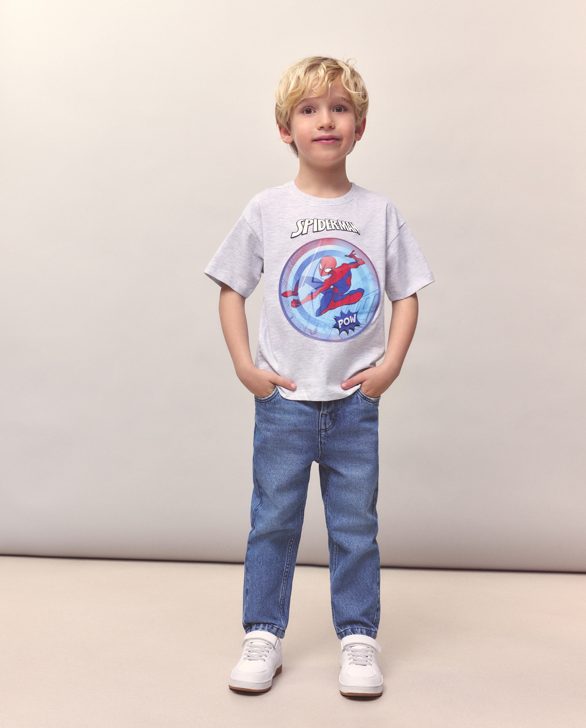 Camiseta manga corta licencia SPIDERMAN HOLOGRAMA de niño - Kids El Corte Inglés - Gris Gris-2