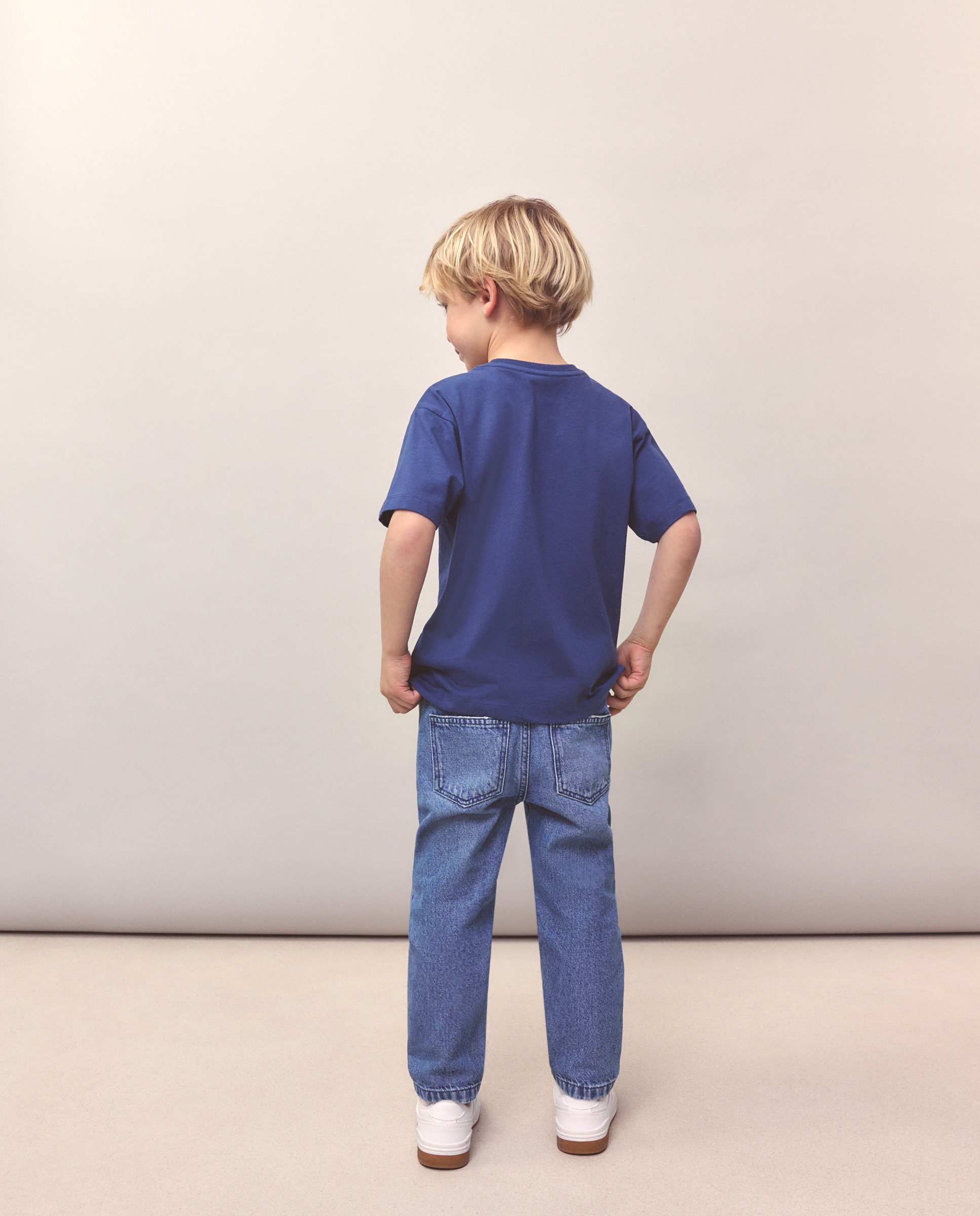 T-shirt de Manga Curta com Estampado Carros Kids El Corte Inglés Azul-marinho-3