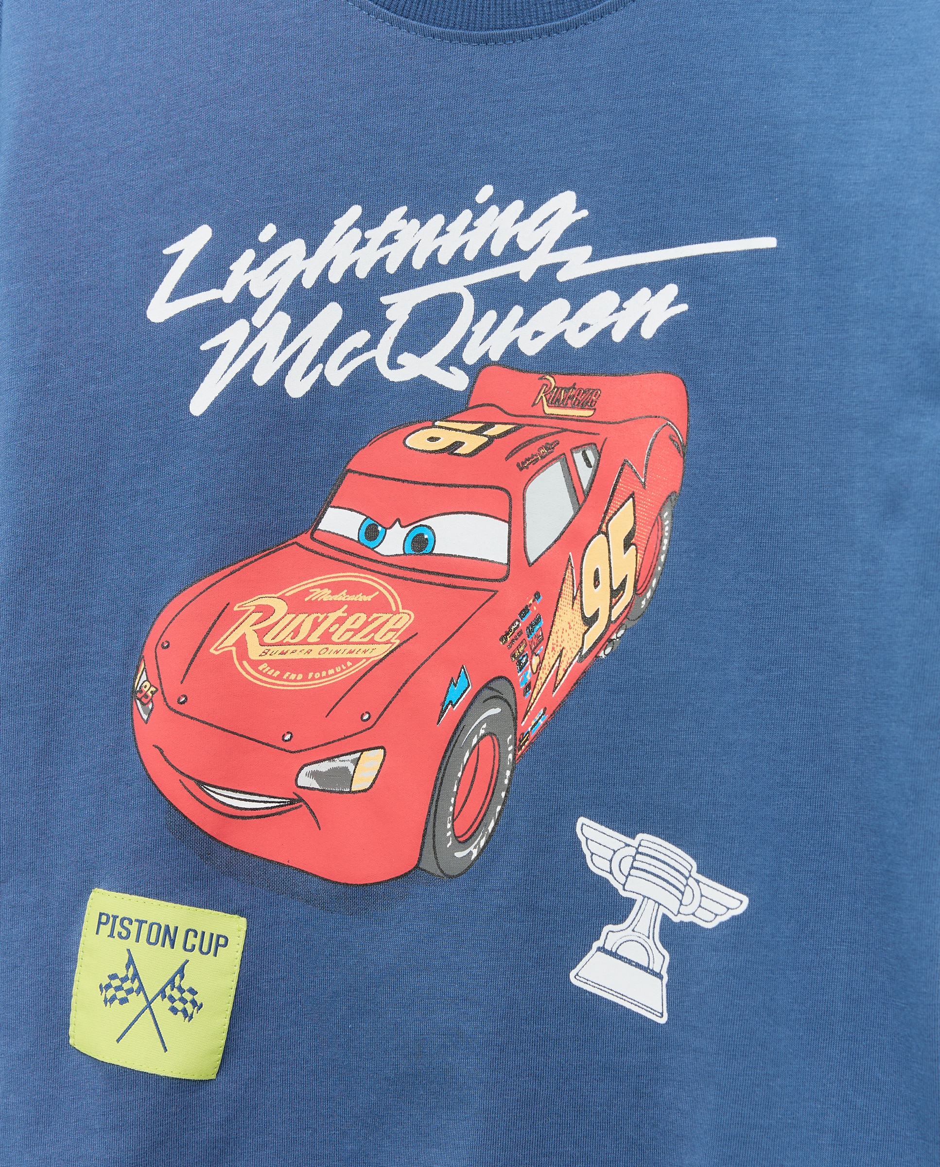 T-shirt de Manga Curta com Estampado Carros Kids El Corte Inglés Azul-marinho-5