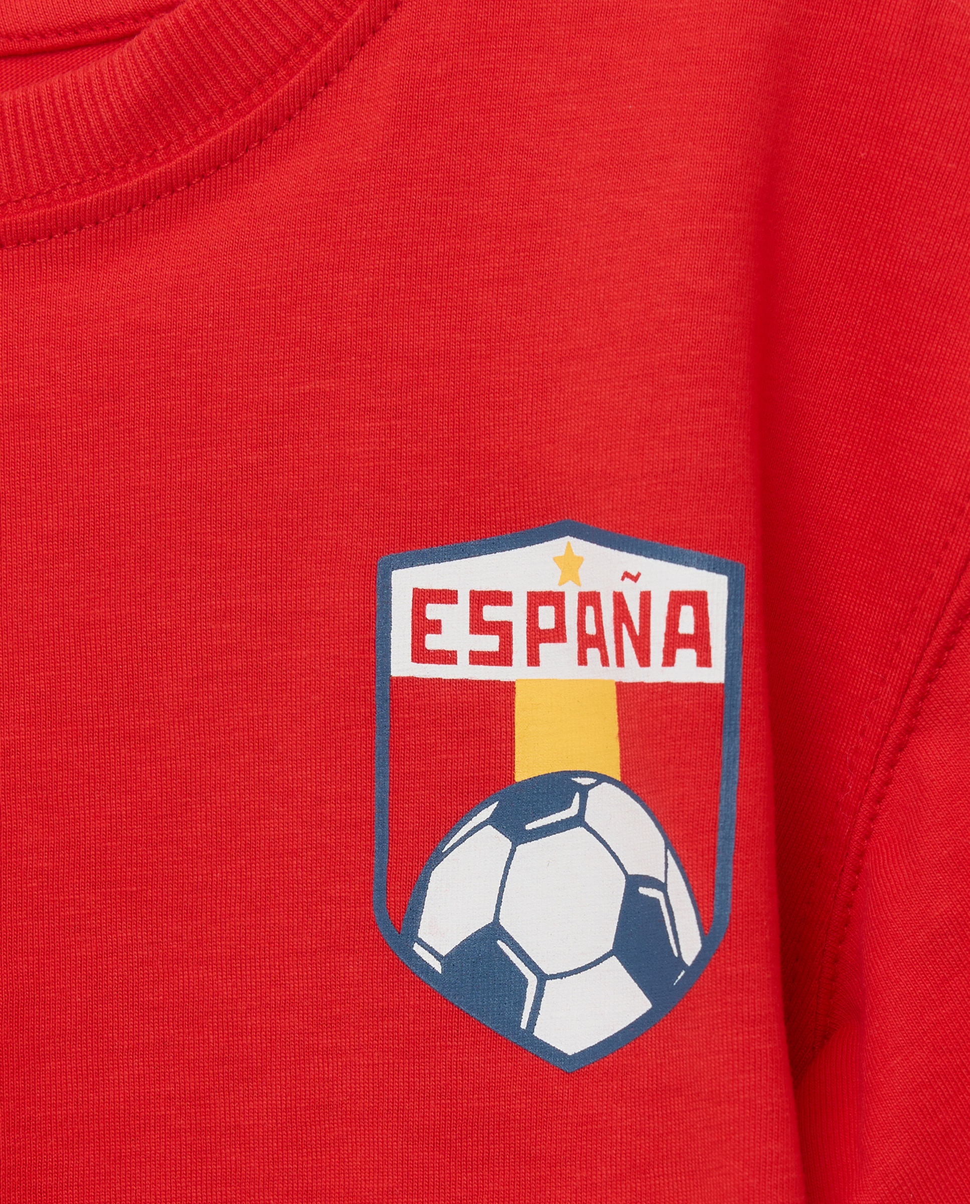 T-shirt de Manga Curta e Gola Redonda Mundial para Criança Kids El Corte Inglés 600 Vermelho-5