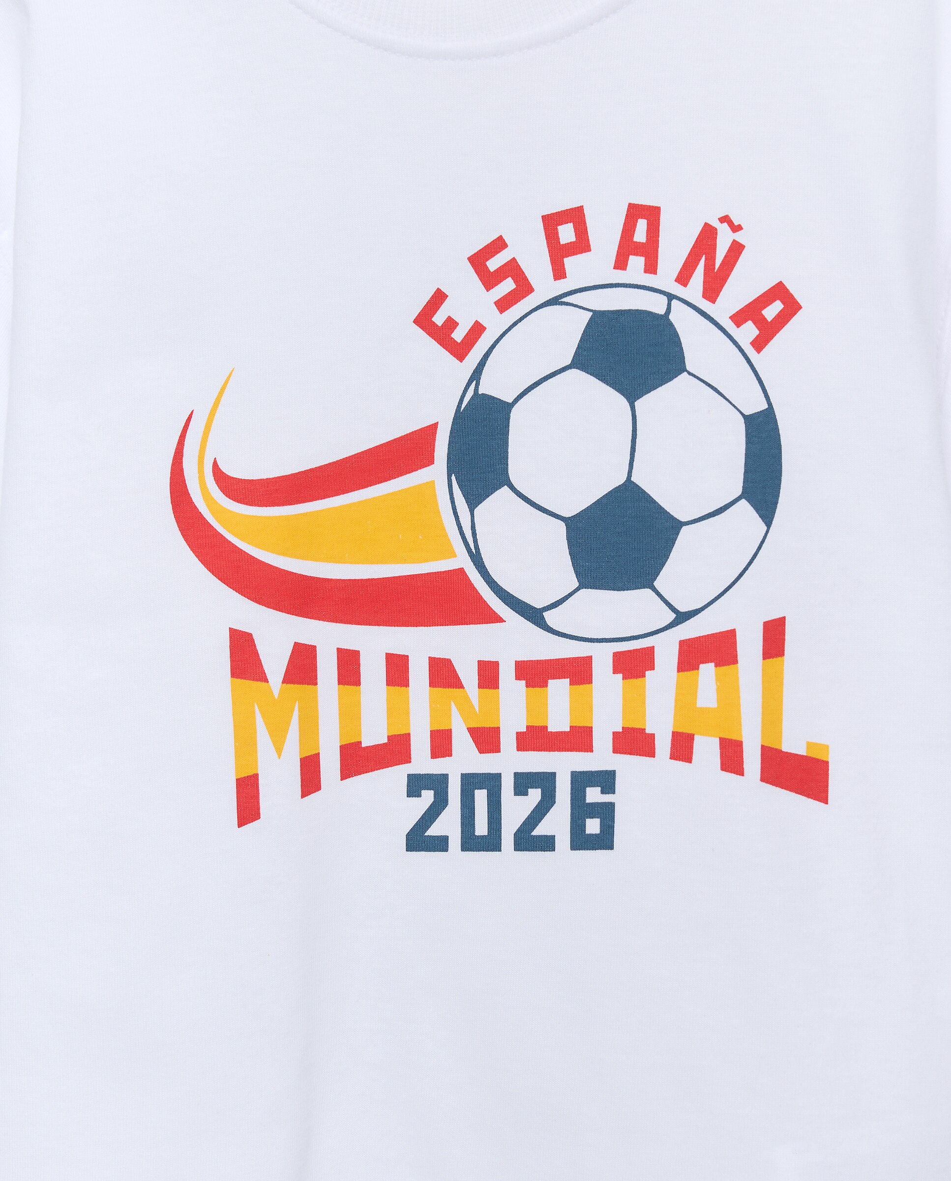 Camiseta manga corta y cuello caja mundial para niños - Kids El Corte Inglés - Blanco Blanco-5