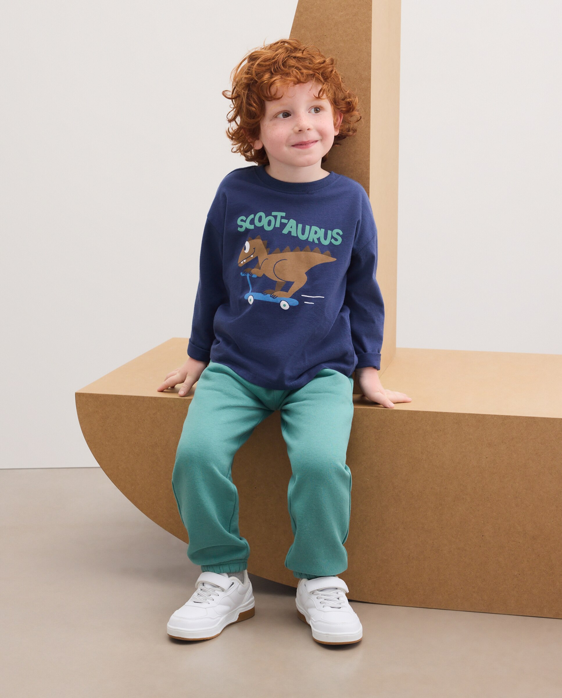 Camiseta manga larga walter print de niño - Kids El Corte Inglés - Azul Azul-2