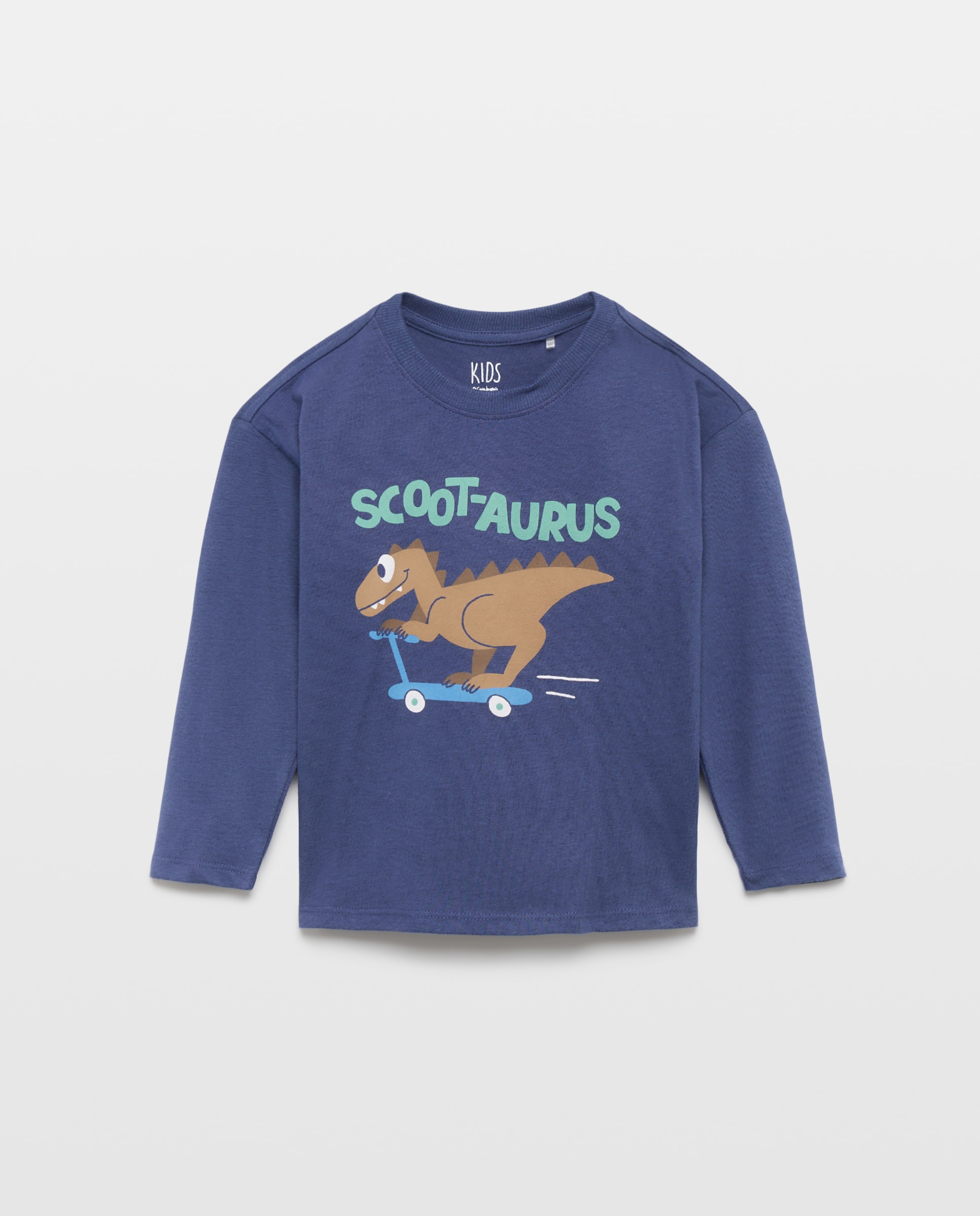 Camiseta manga larga walter print de niño - Kids El Corte Inglés - Azul Azul-4