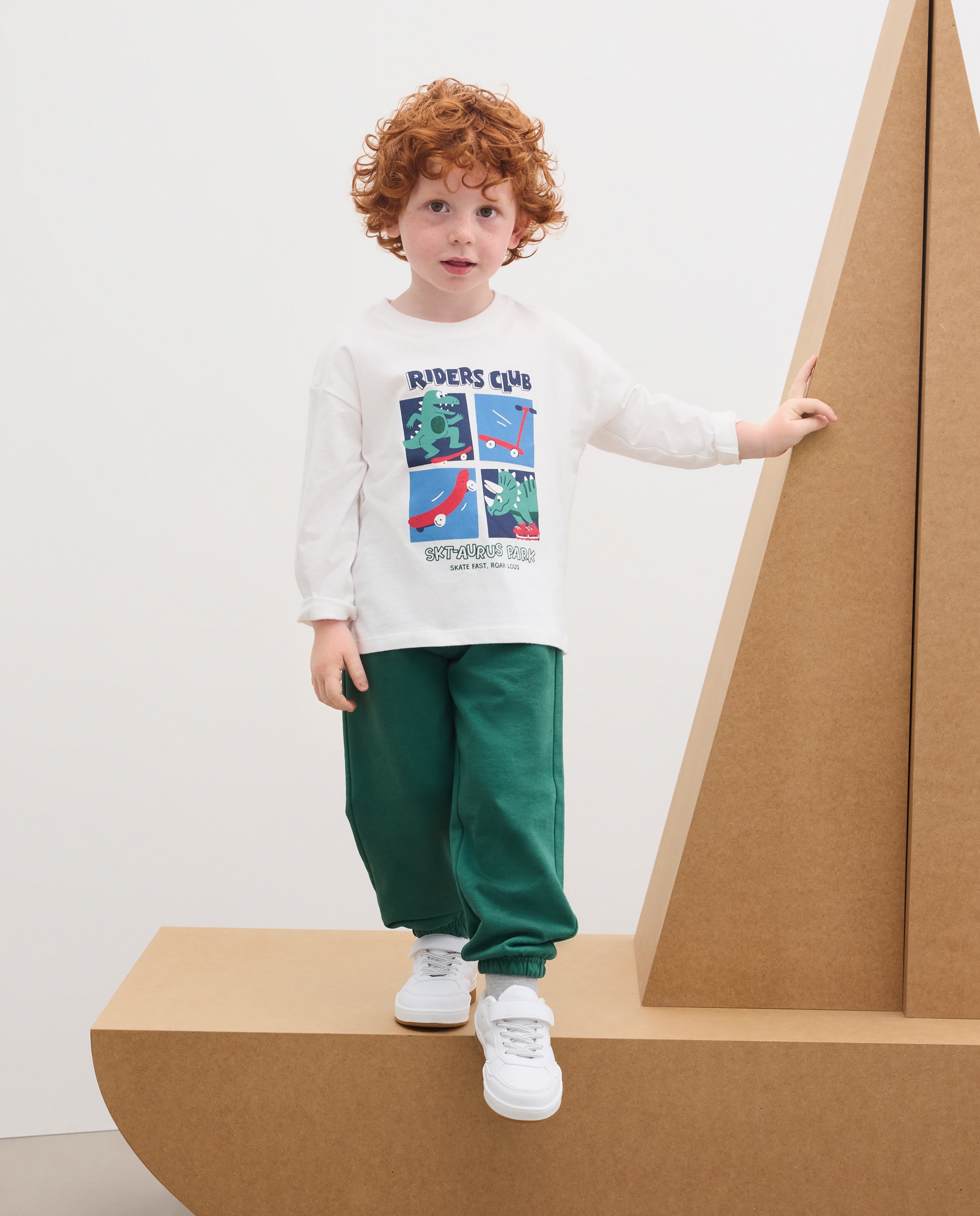 Camiseta manga larga walter print de niño - Kids El Corte Inglés - Blanco Blanco-2