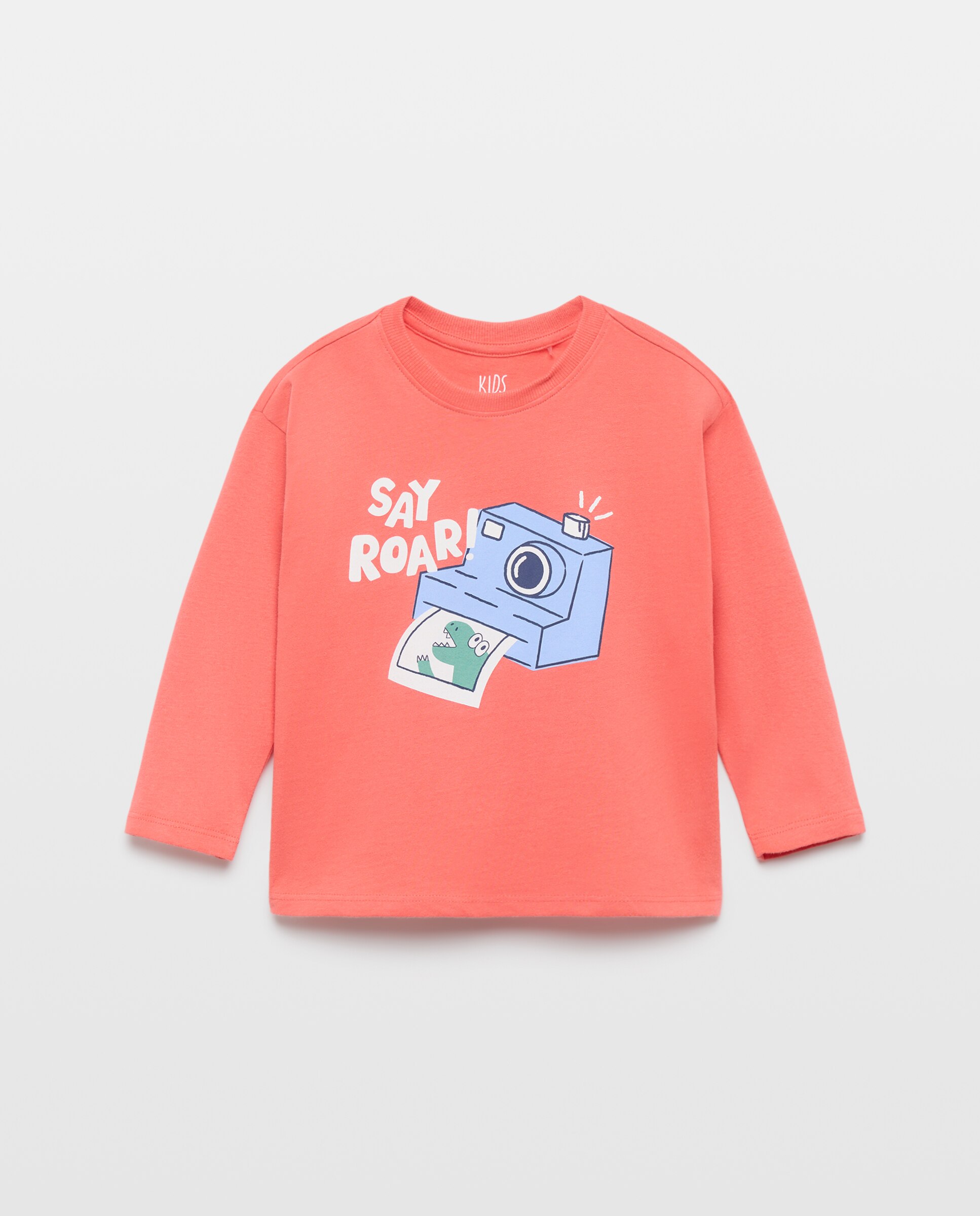 Camiseta manga larga walter print de niño - Kids El Corte Inglés - Rojo Rojo-4