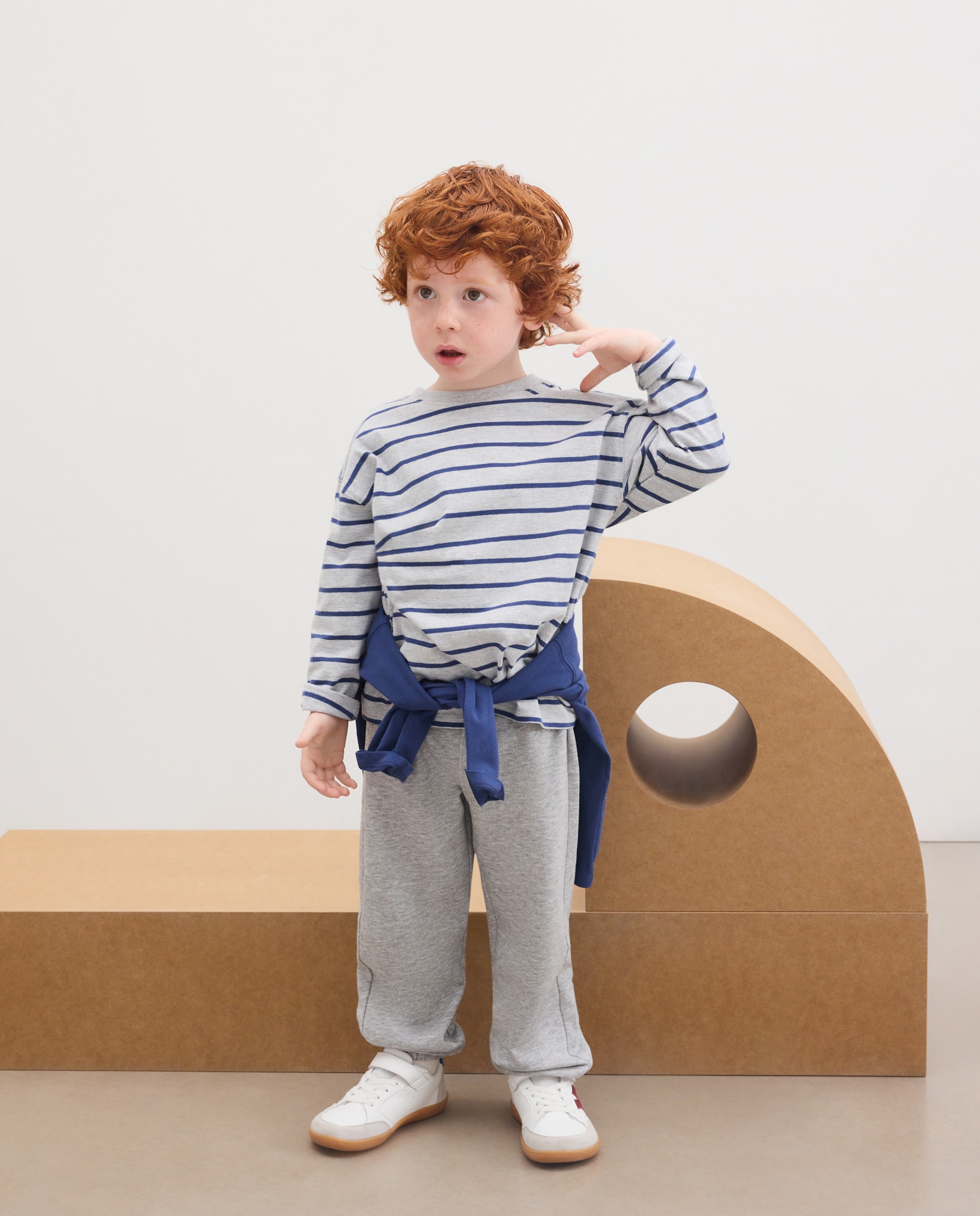 Pack camisetas básicas de niño cuello caja y manga larga - Kids El Corte Inglés - Multicolor Multicolor-1