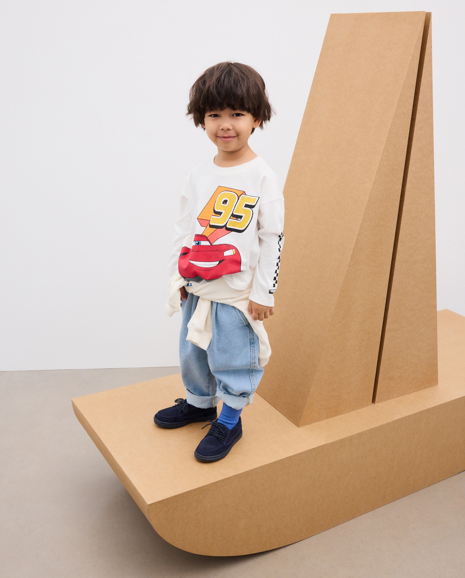 Camiseta manga larga Cars de niño - Kids El Corte Inglés - Blanco Blanco-1