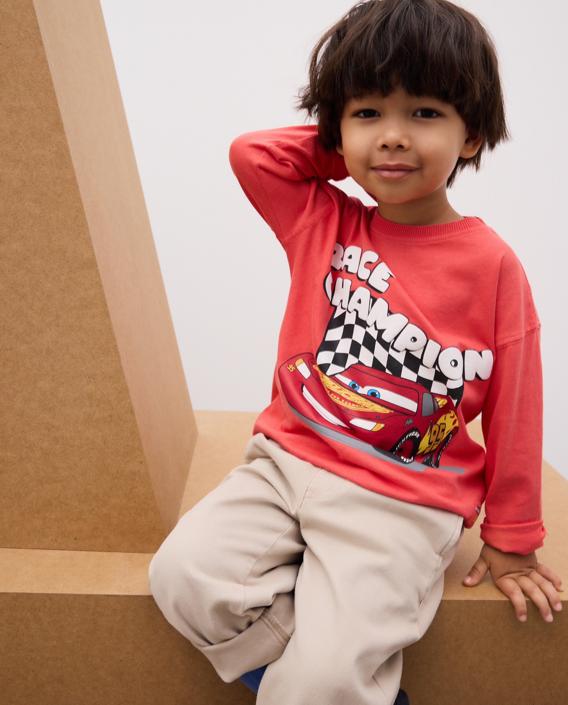 Camiseta manga larga Cars de niño - Kids El Corte Inglés - Rojo Rojo-2