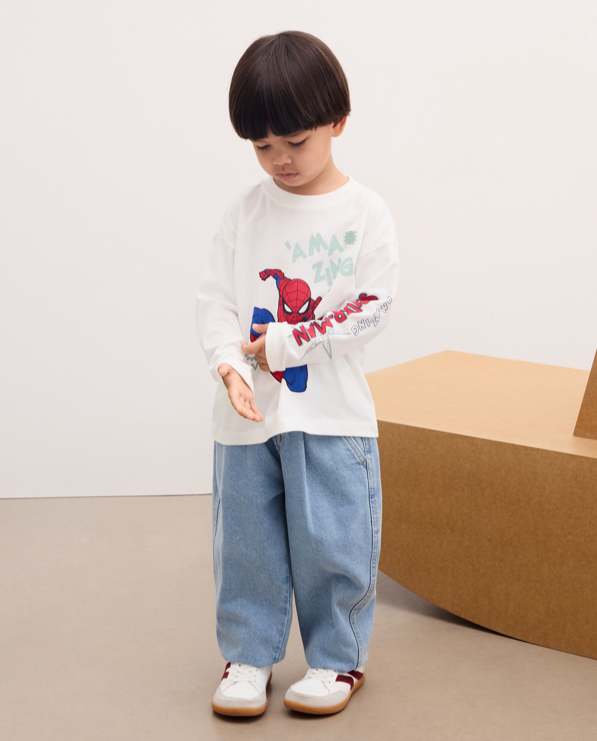 Camiseta manga larga Spiderman de niño - Kids El Corte Inglés - Blanco Blanco-2