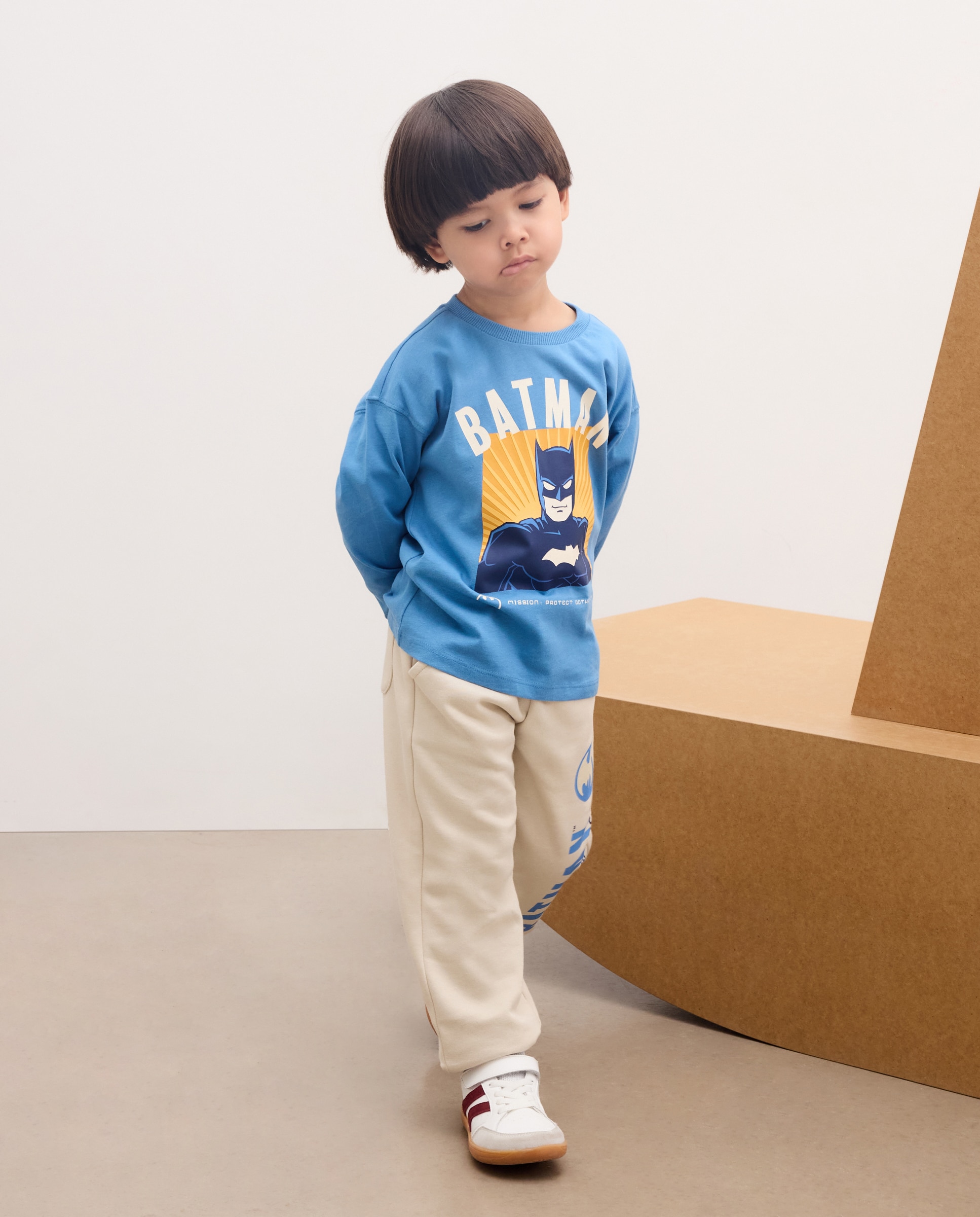 Camiseta manga larga Batman de niño - Kids El Corte Inglés - Azul marino Azul marino-1