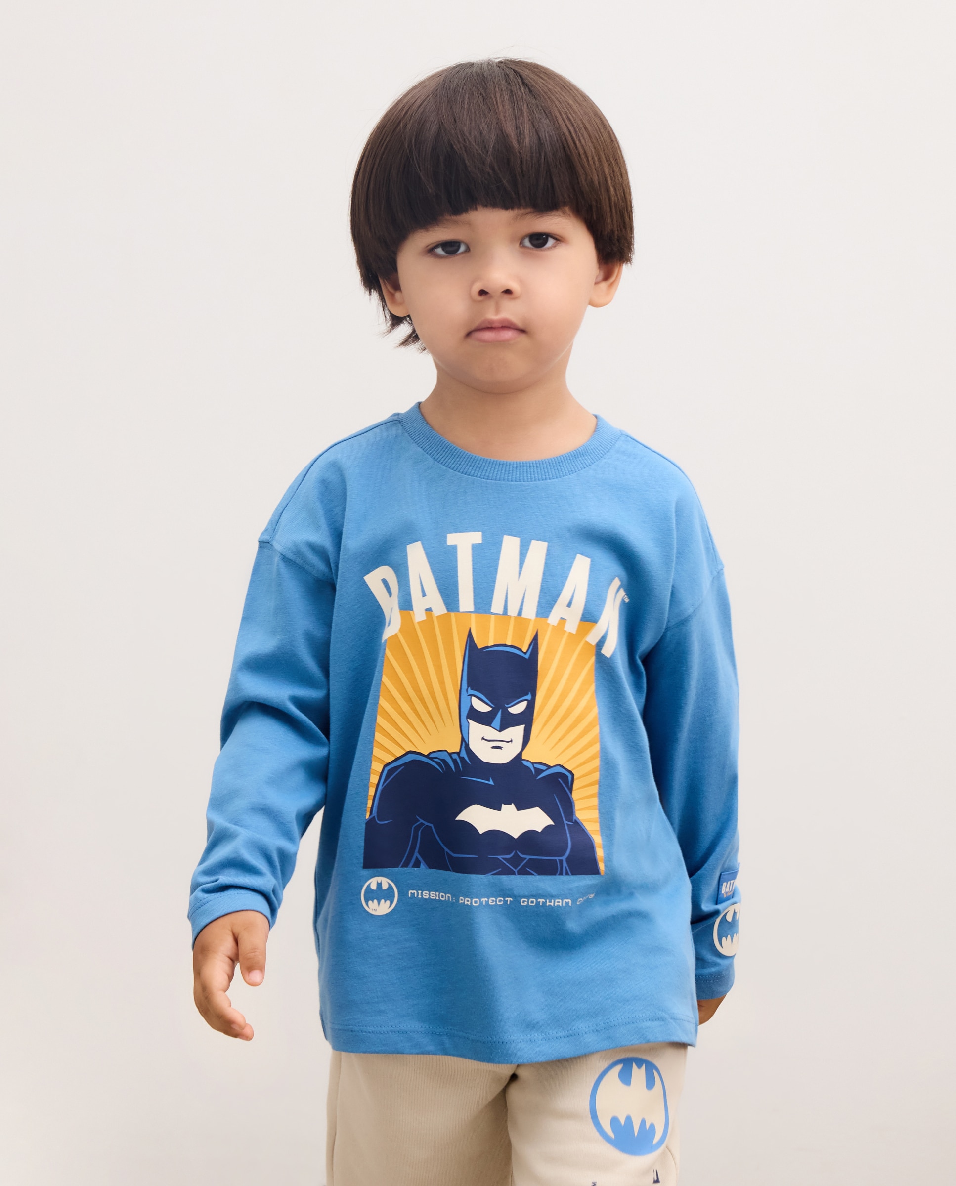 Camiseta manga larga Batman de niño - Kids El Corte Inglés - Azul marino Azul marino-2
