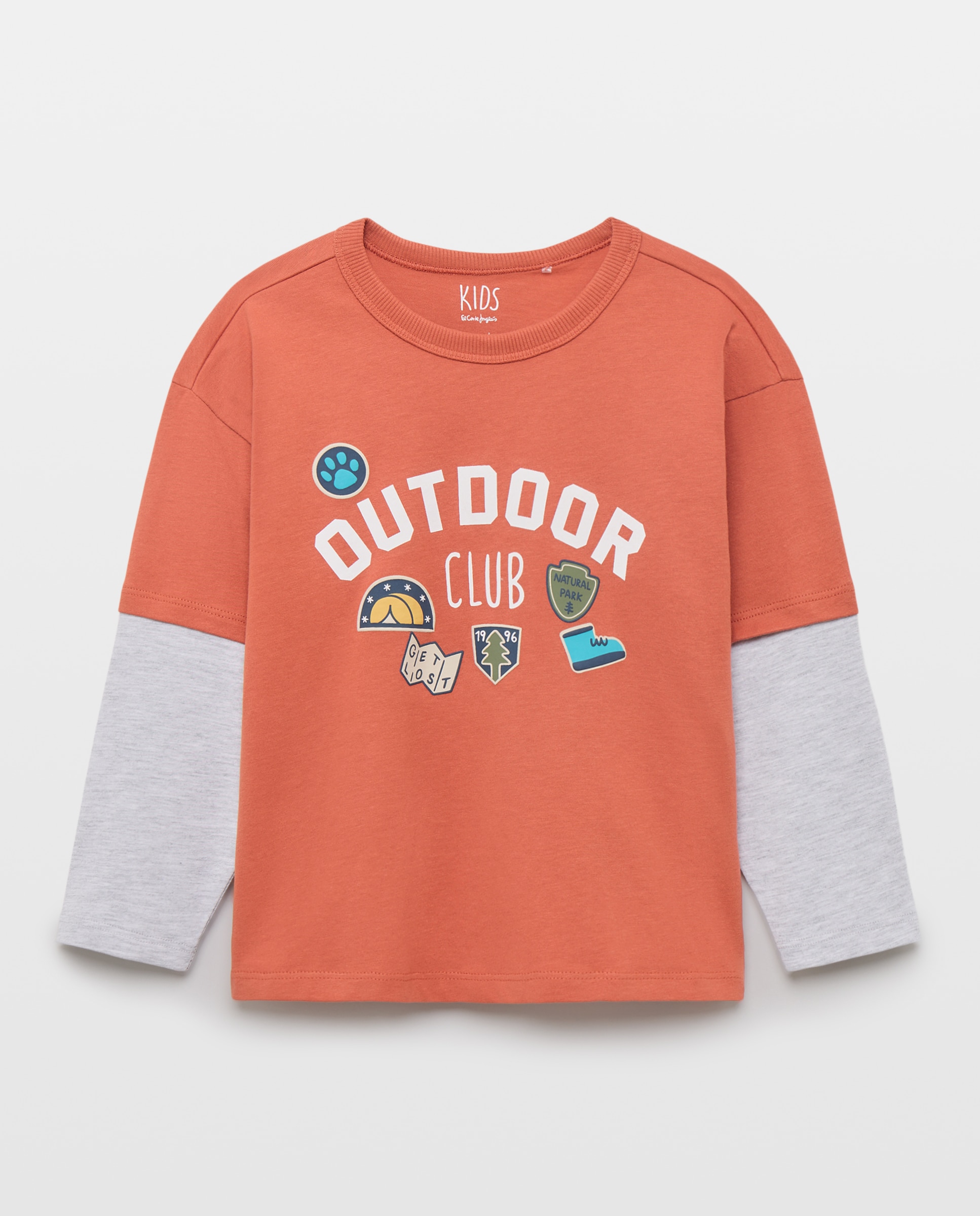 Imagem 0 de T-shirt de Manga Comprida com Manga Dupla de Criança