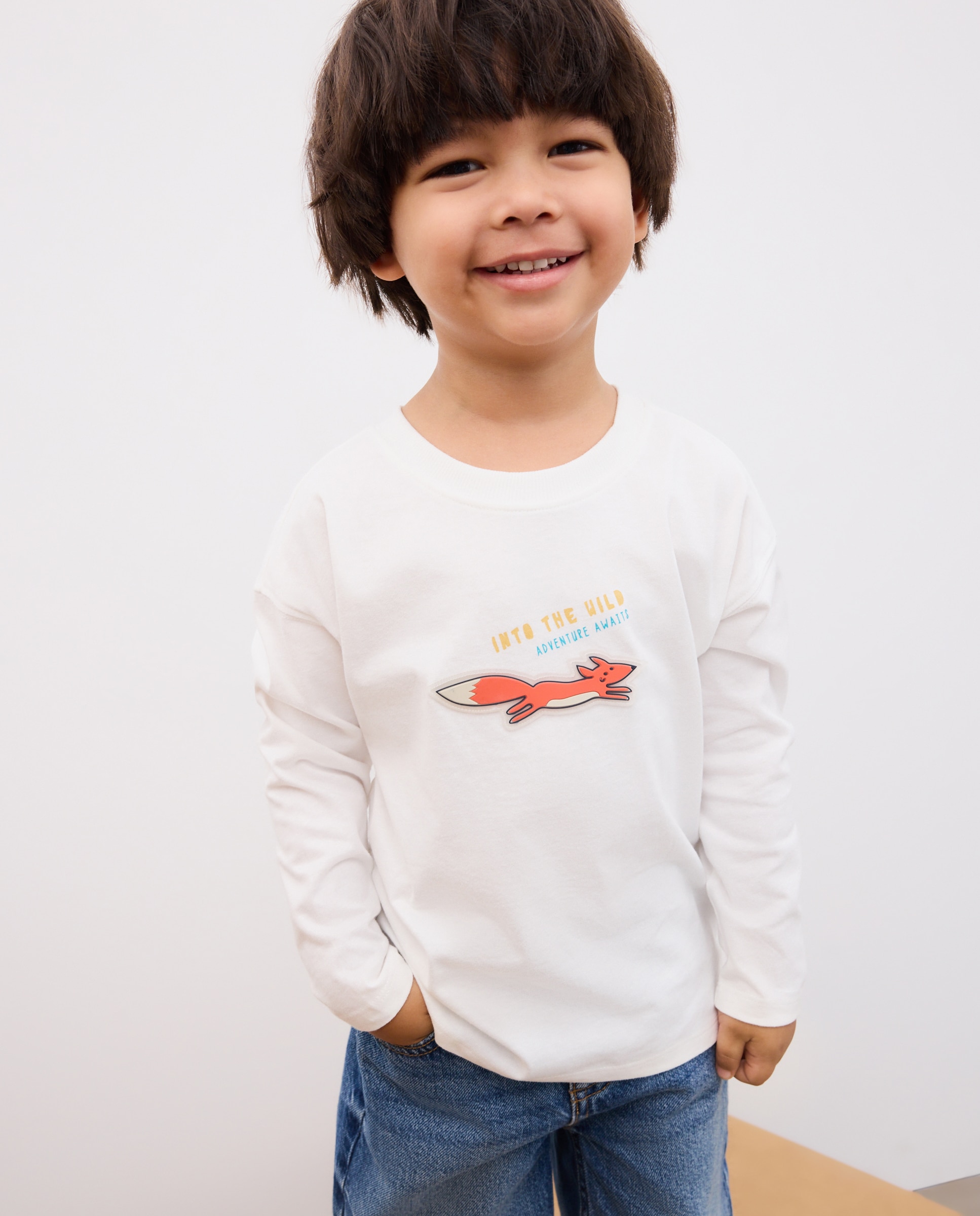 Camiseta manga larga ruber patch de niño - Kids El Corte Inglés - Verde Verde-1