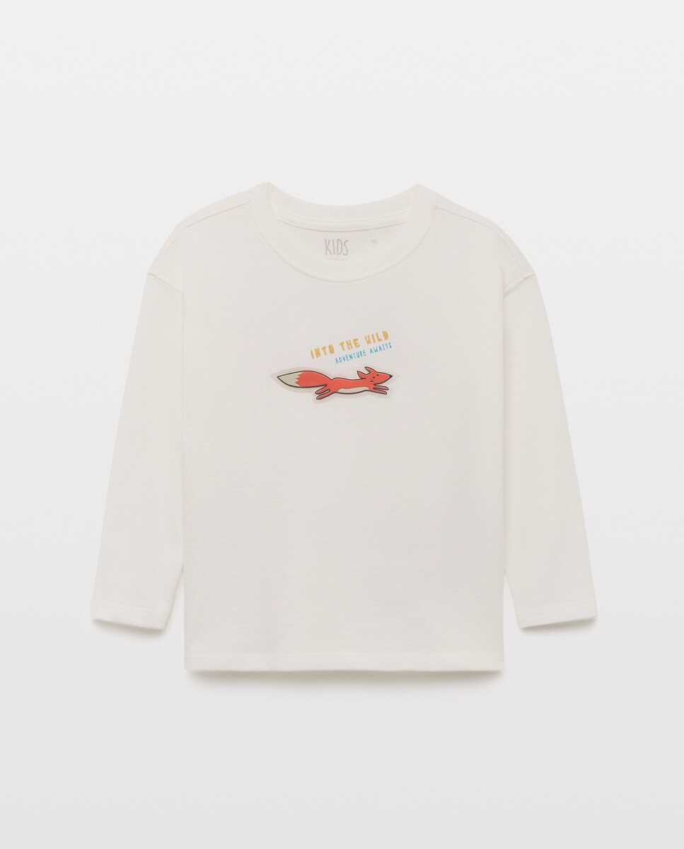 Imagen 0 de Camiseta manga larga ruber patch de niño Verde