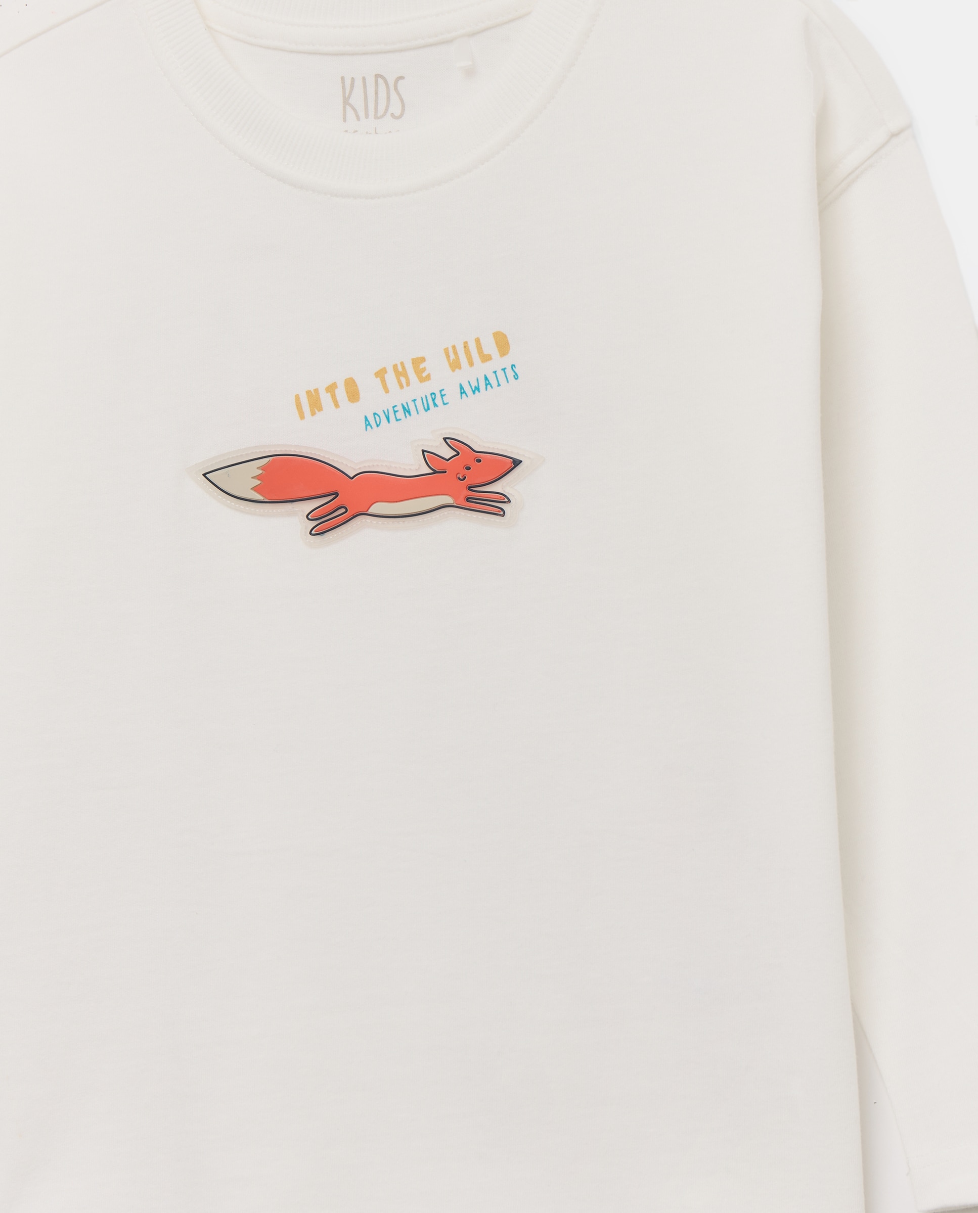 T-shirt de Manga Comprida com Rubber Patch de Criança Verde-2